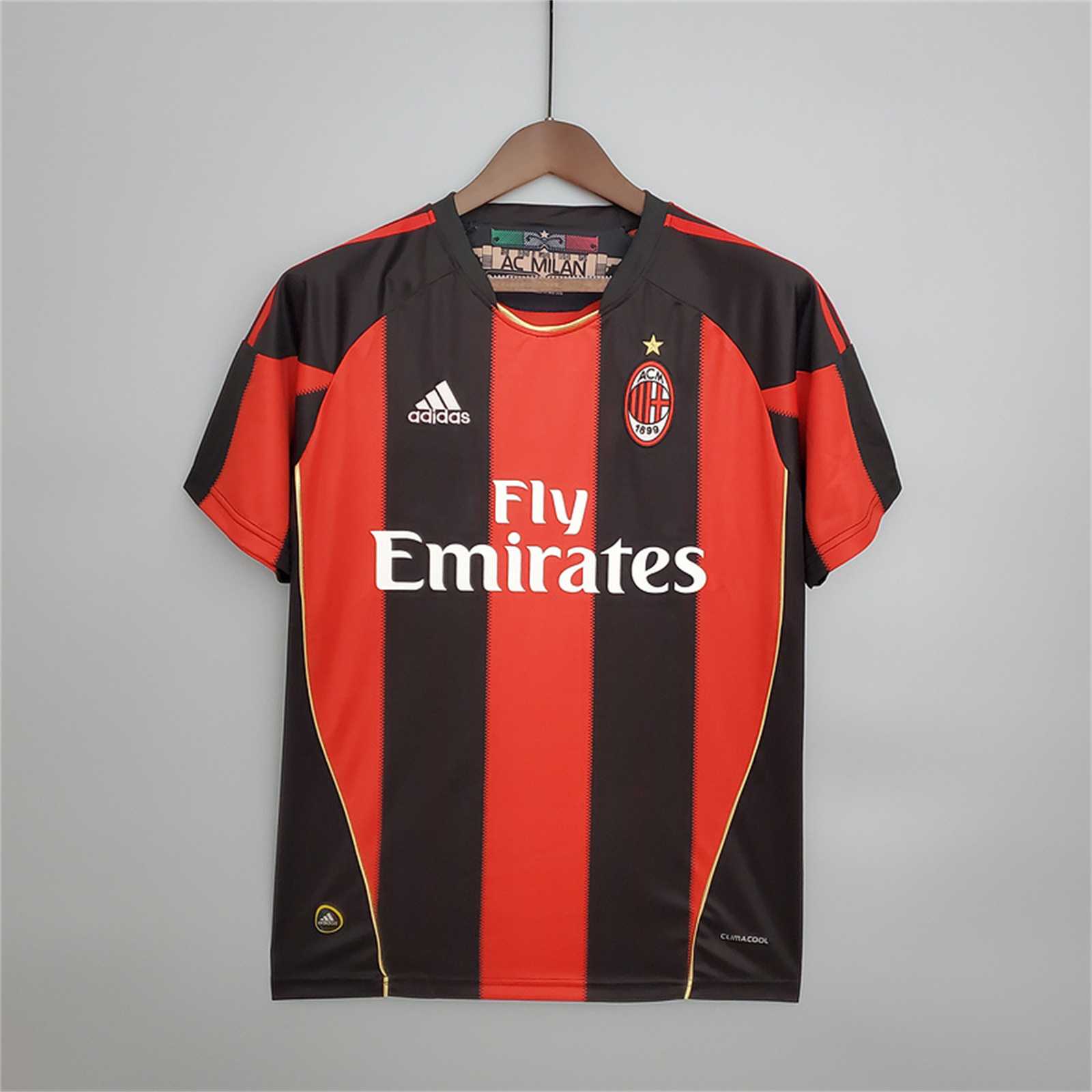 AC Milan Retro Soccer Jersey Home Custom Shirt 2010/11 - sinoshirt