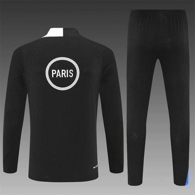 Kids PSG Training Kit (Sweatshirt+Pants) Black 2025/26 - sinoshirt