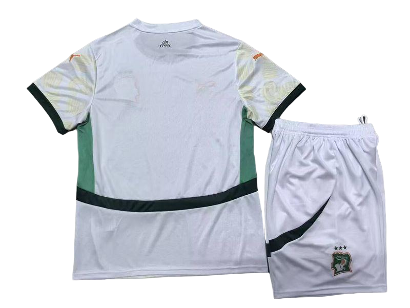 Ivory Coast Soccer Jersey Away Kids Kit Jersey+Shorts World Cup 2024-25 - sinoshirt