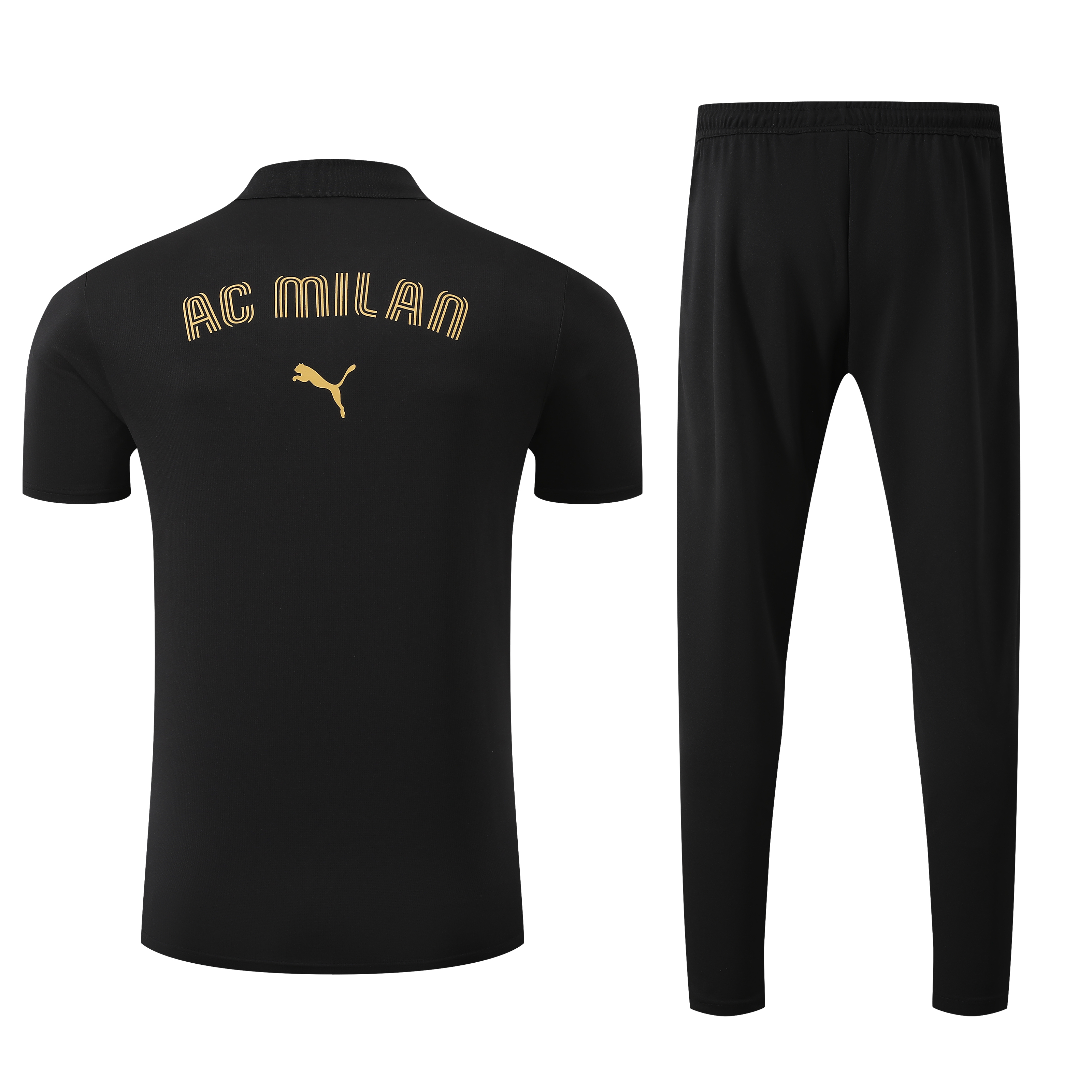 AC Milan Training Kit (Polo+Pants) Black 2025/26 - sinoshirt