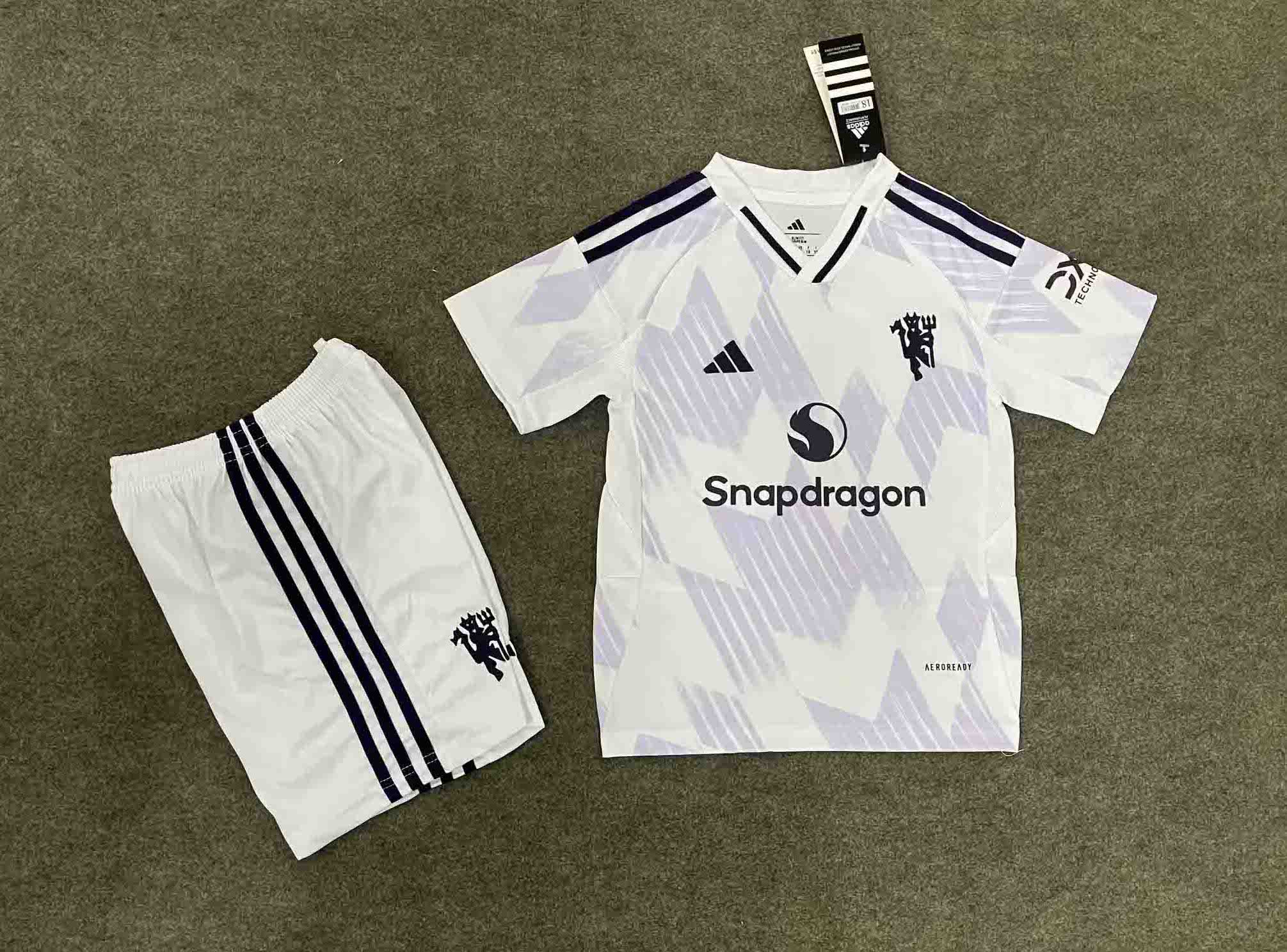 Manchester United Away Kids Kit Jersey+Shorts 2025/26 - sinoshirt