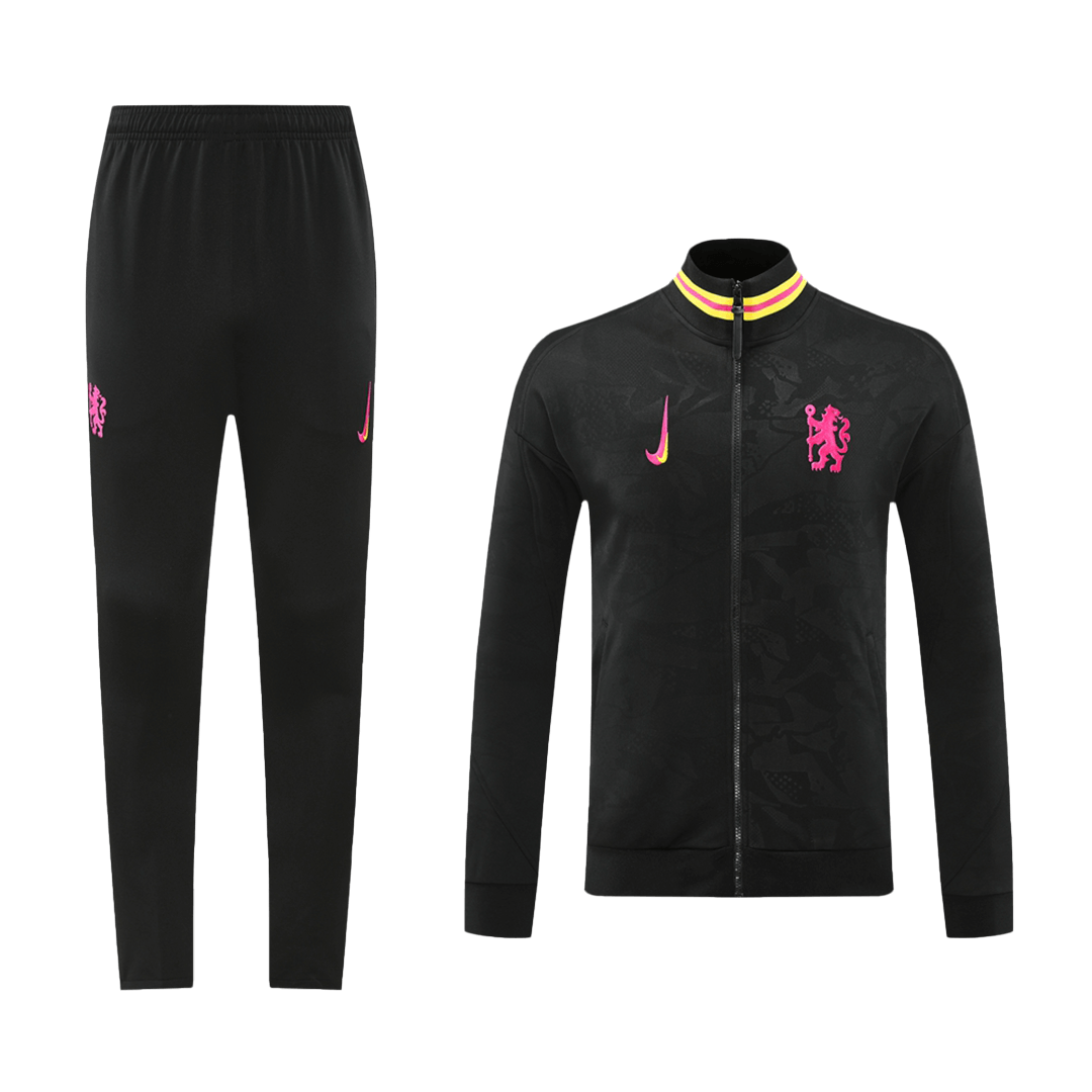 Chelsea Full Zipper Training Kit (Jacket+Pants) Black 2024/25 - sinoshirt