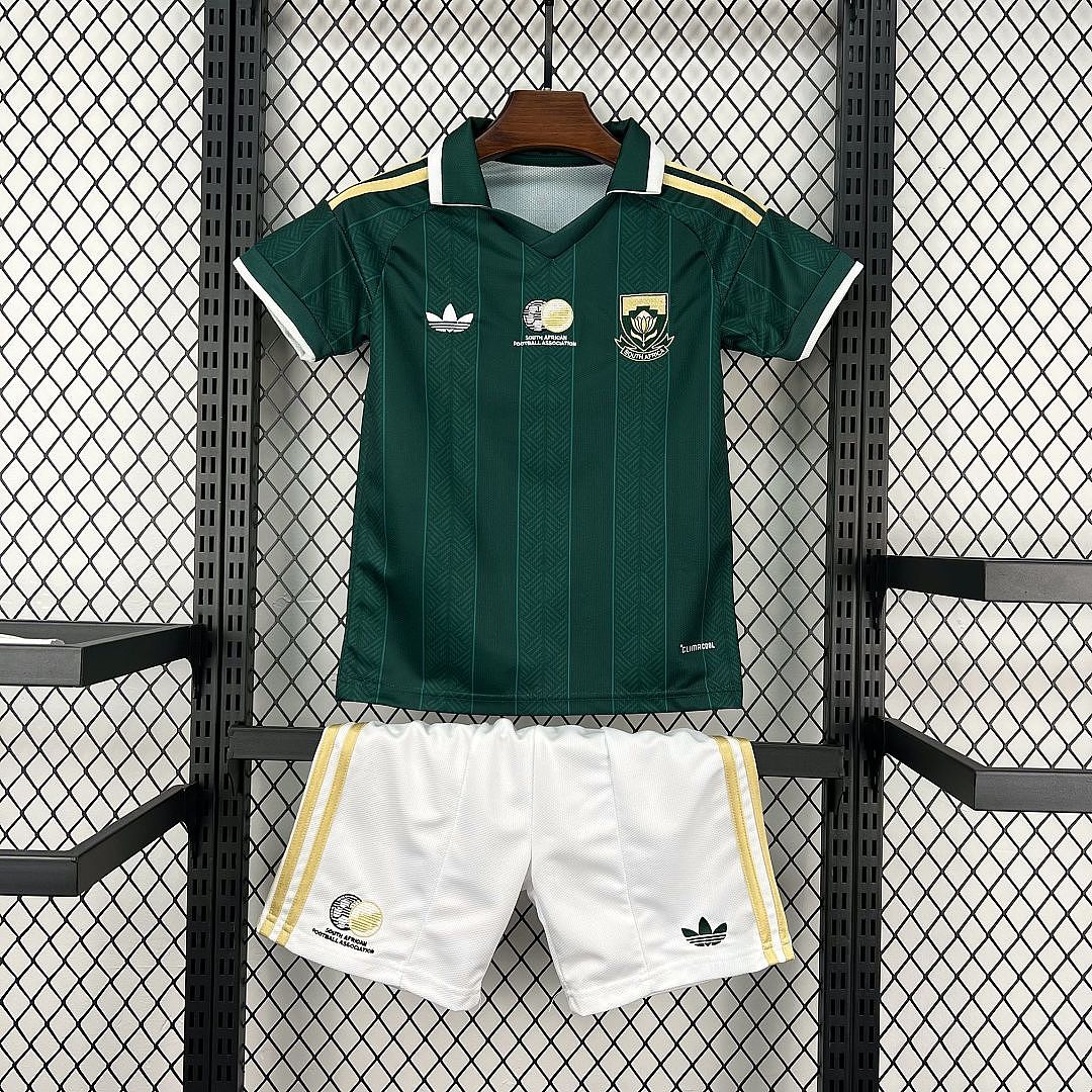 South Africa Soccer Jersey Away Kids Kit Jersey+Shorts World Cup 2026 - sinoshirt