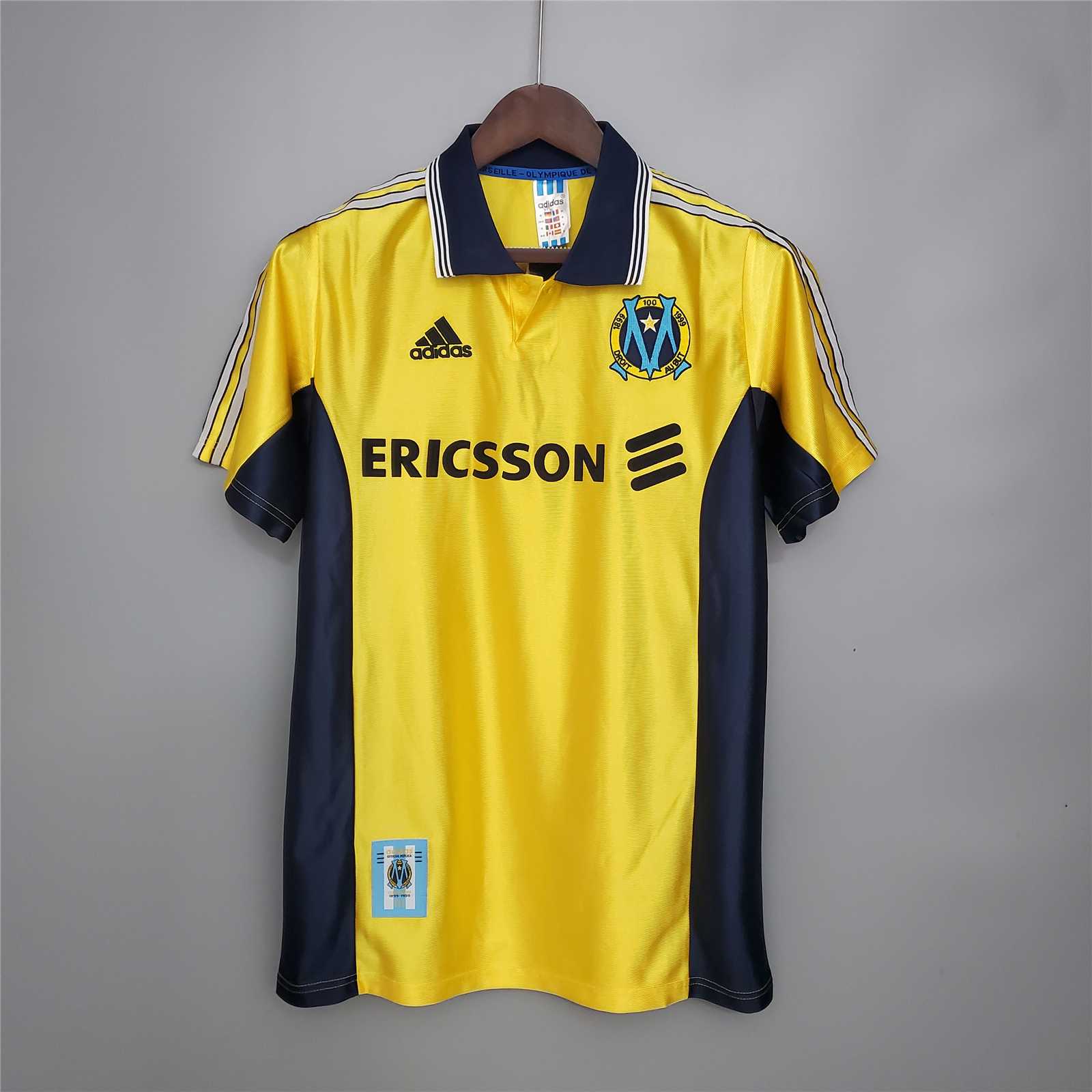 Marseille Retro Soccer Jersey Away Custom Shirt 1998-99 - sinoshirt