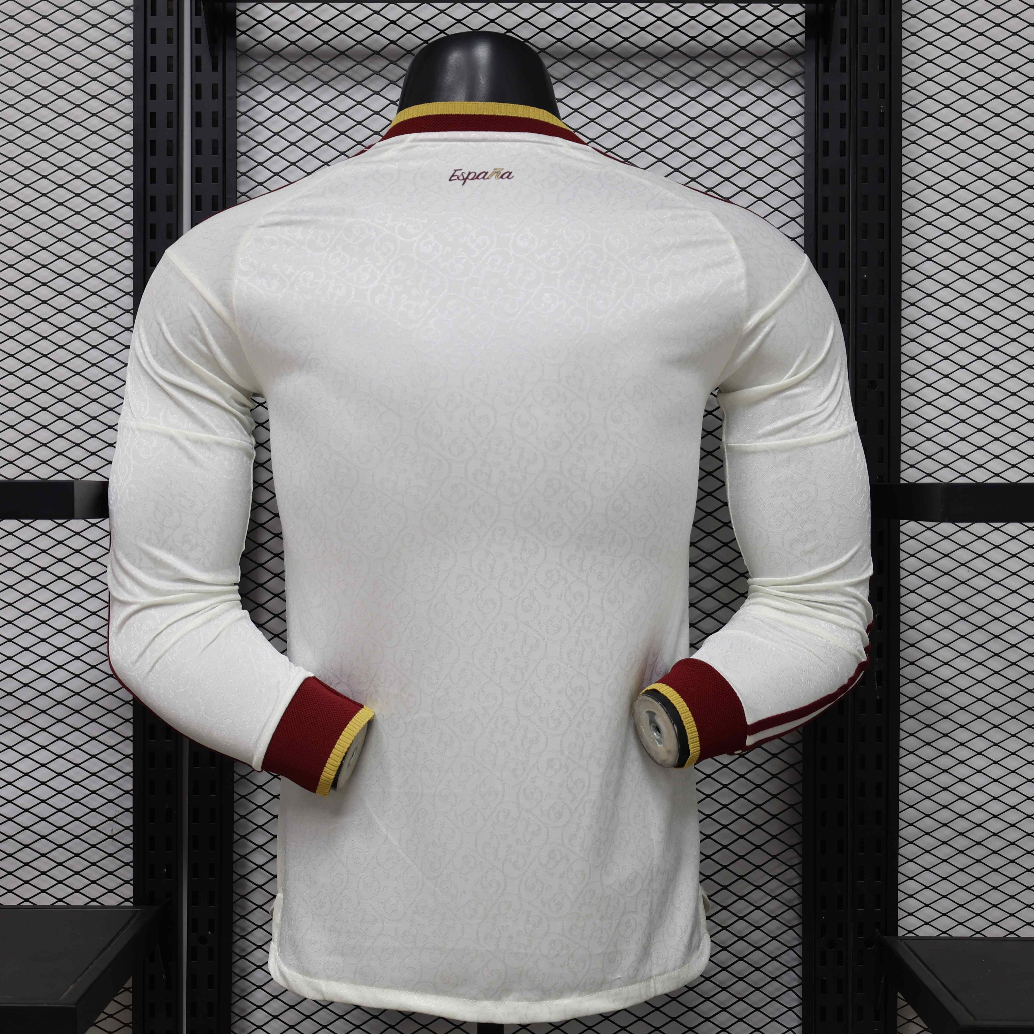 Spain Authentic Football Jersey Away Long Sleeve Shirt World Cup 2026 - sinoshirt