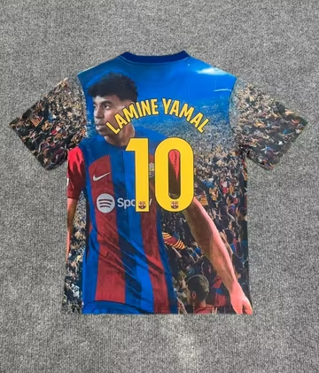 LAMINE YAMAL #10 Barcelona Soccer Jersey Special Edition Custom Shirt 2025/26 - sinoshirt