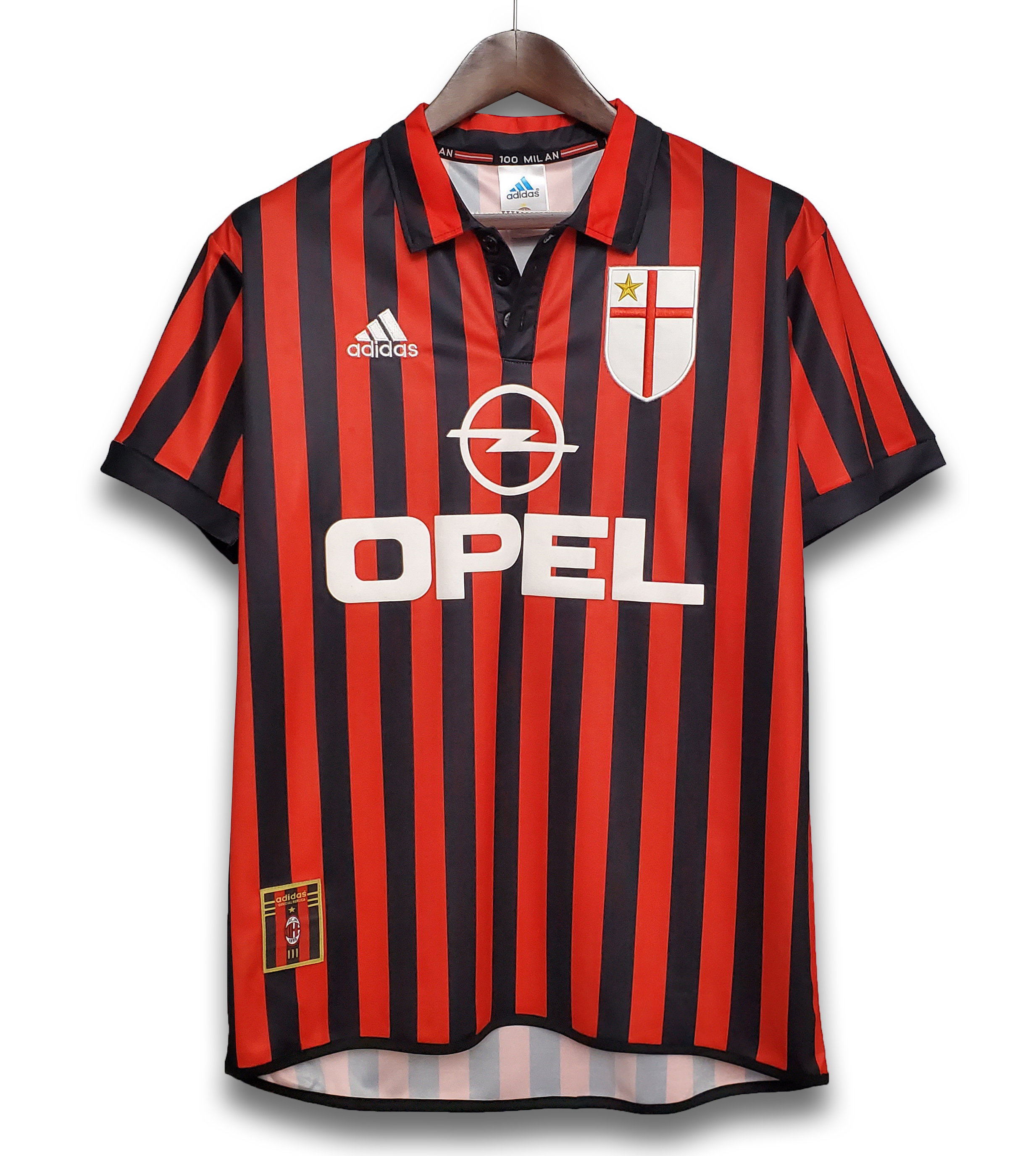 AC Milan Retro Soccer Jersey Centenary Home Custom Shirt 1999/00 - sinoshirt