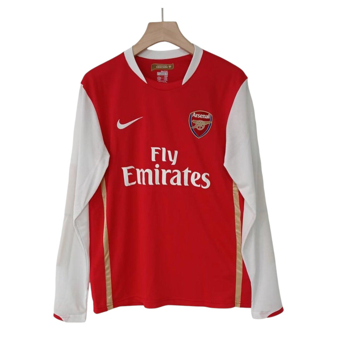 Arsenal Soccer Retro Jersey Home Long Sleeve Custom Shirt 2006/08 - sinoshirt