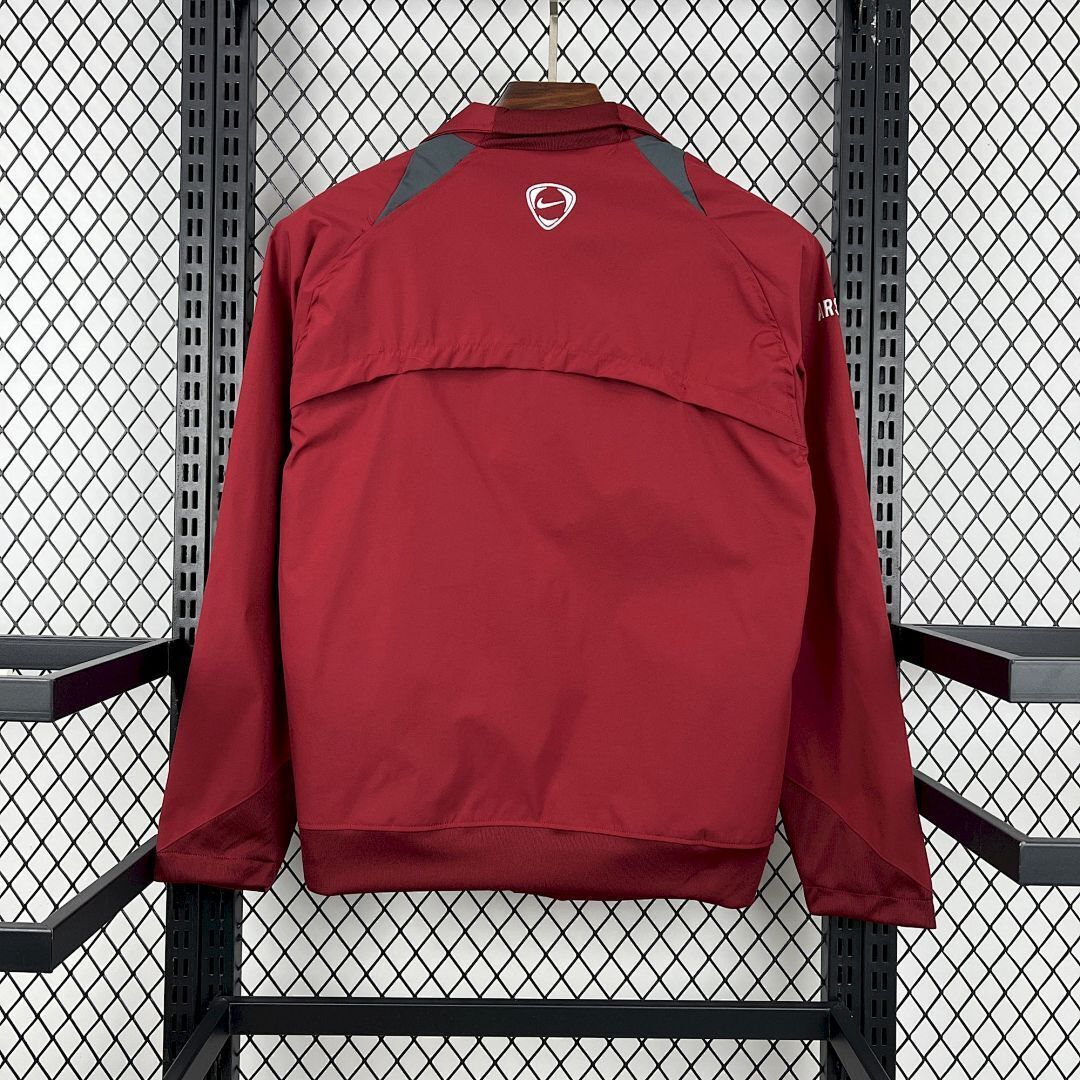 Arsenal Retro Windbreaker Jacket Red 2005/06 - sinoshirt