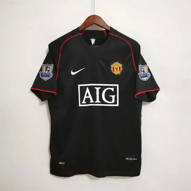 Ronaldo #7 Manchester United Retro Away Football Jersey Shirt 2007/08 - sinoshirt