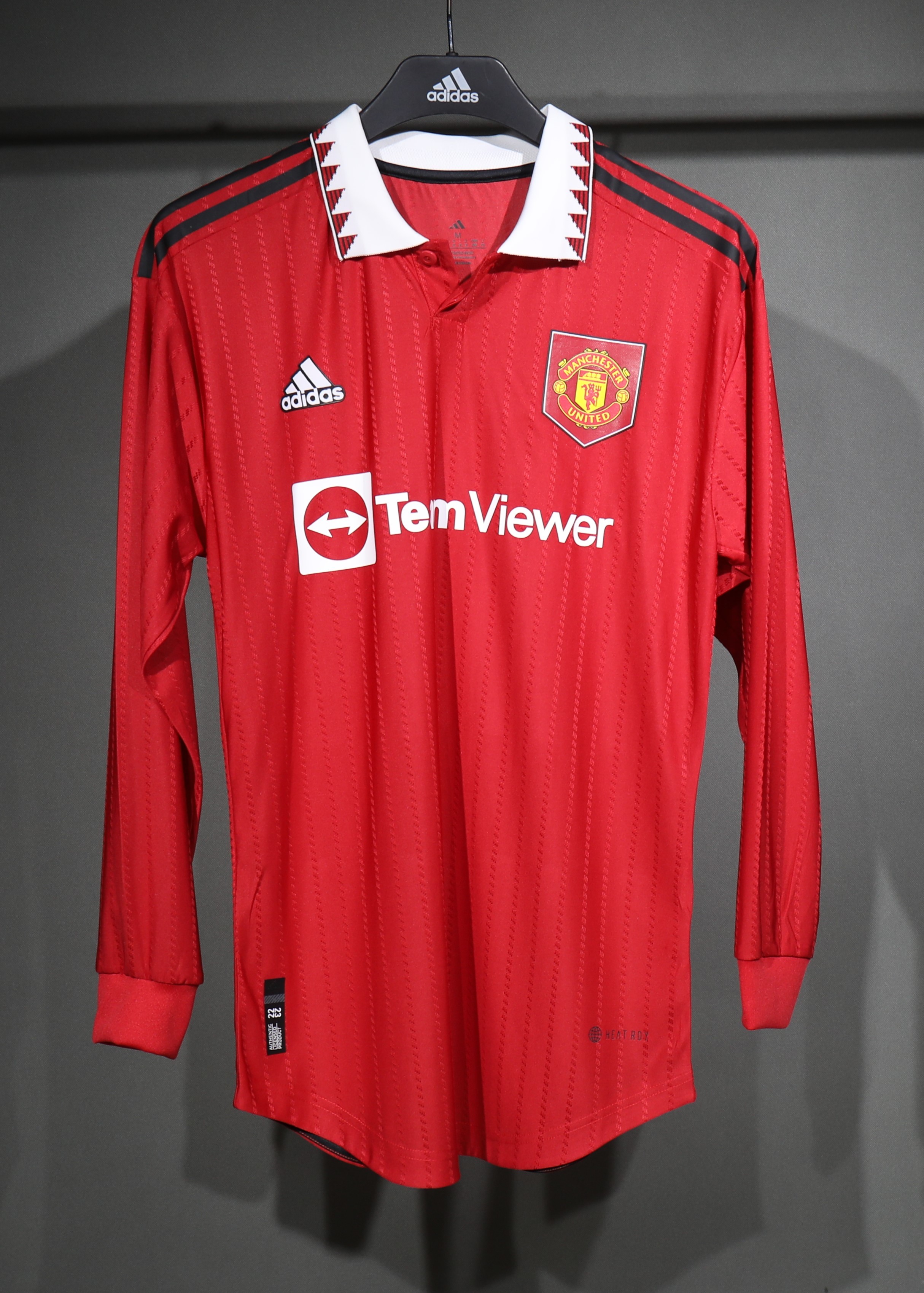 Manchester United Retro Authentic Home Long Sleeve Football Jersey Shirt 2022/23 - sinoshirt