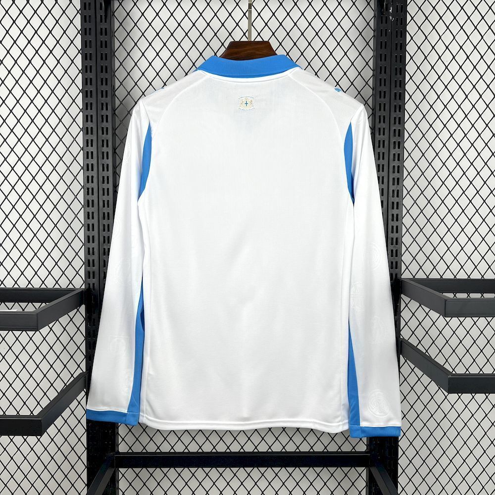 Marseille Soccer Jersey Home Long Sleeve Custom Shirt 2025/26 - sinoshirt