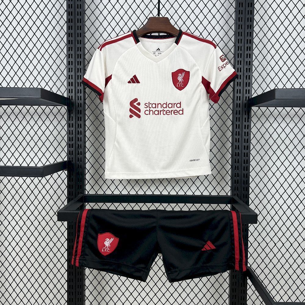 Liverpool Football Jersey Away Kids Kit Jersey+Shorts 2025/26 - sinoshirt