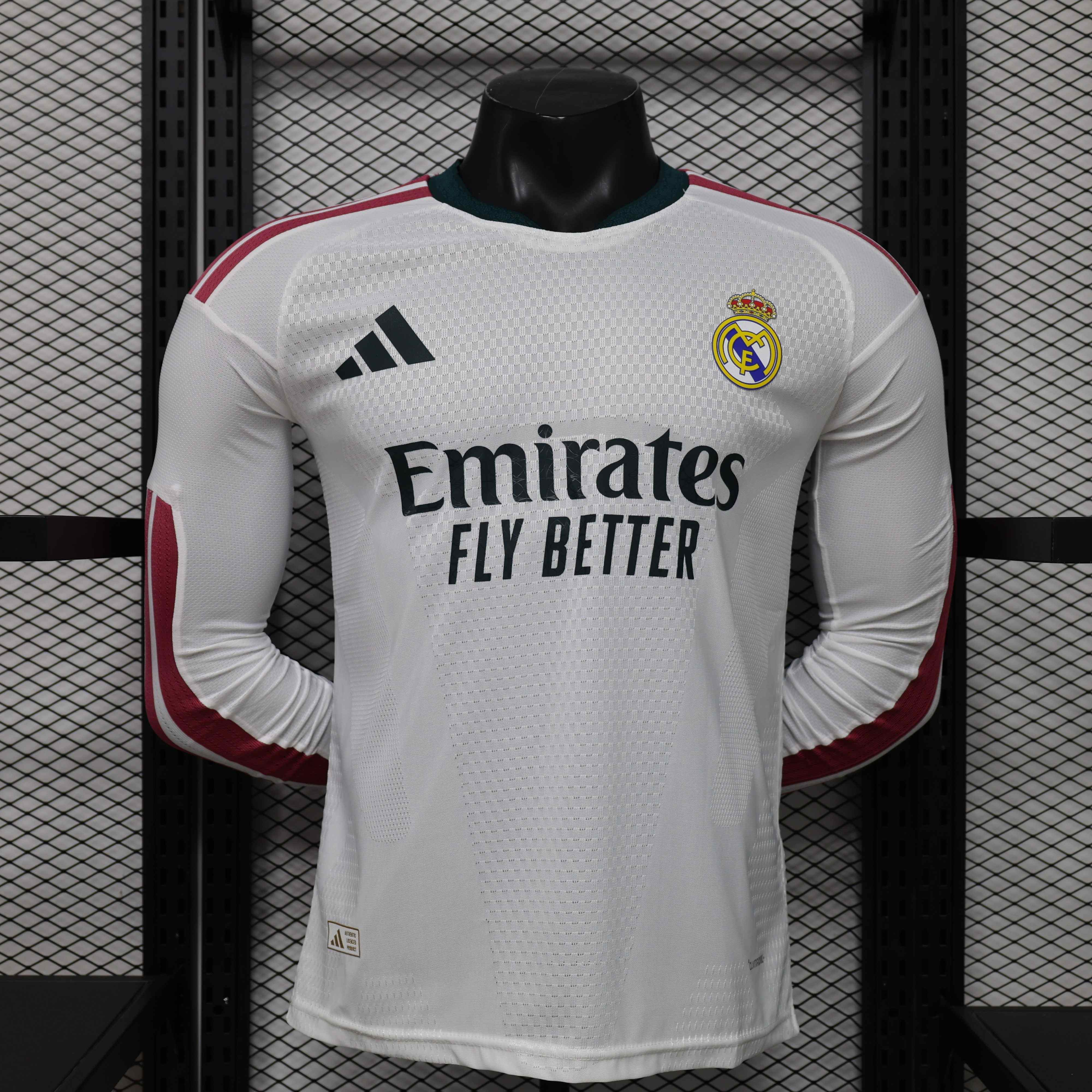Real Madrid Authentic Football Jersey Home Long Sleeve Shirt 2026/27 - sinoshirt