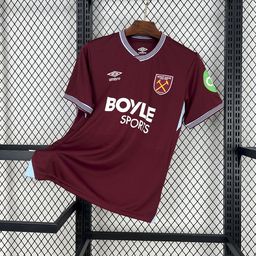 West Ham United Football Jersey Home Custom Shirt 2025-26 - sinoshirt