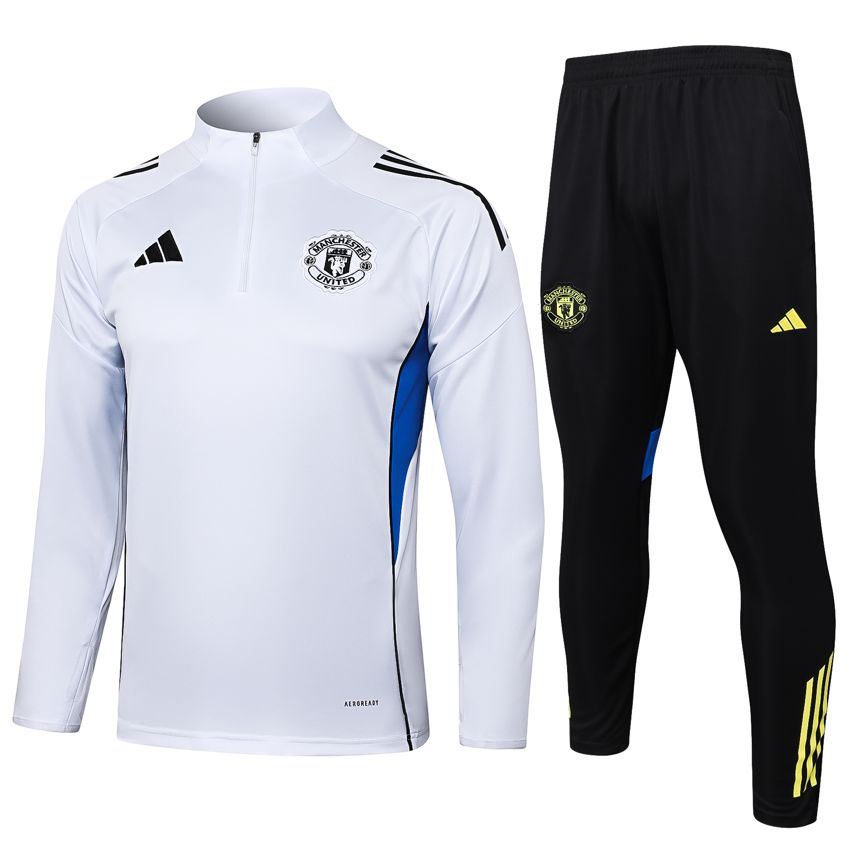 Manchester United Training Kit (Sweatshirt+Pants) White 2025/26 - sinoshirt