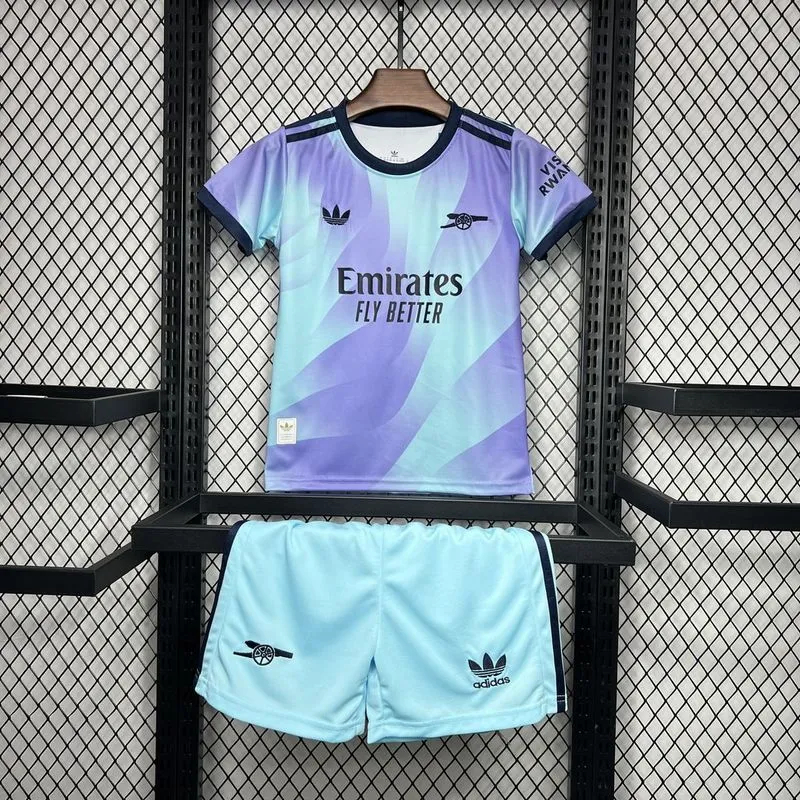 Arsenal Soccer Jersey Third Away Kids Kit Jersey+Shorts 2024/25 - sinoshirt
