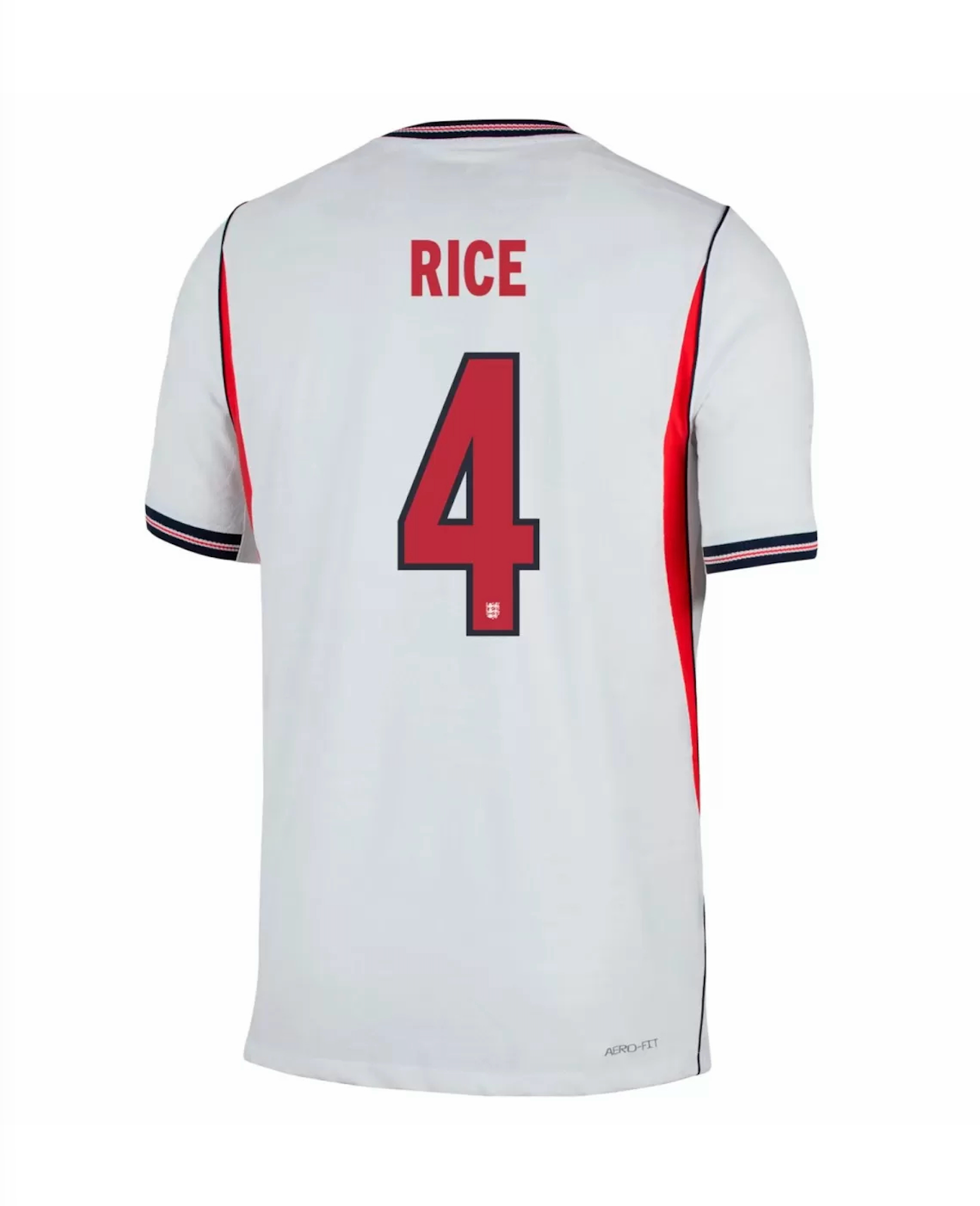 RICE #4 England Authentic Soccer Jersey Home Shirt World Cup 2026 - sinoshirt