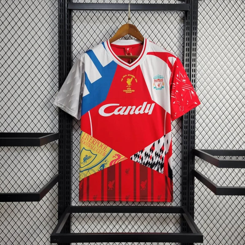 Liverpool Retro Football Jersey Mixed Commemorative Custom Shirt 2005 - sinoshirt
