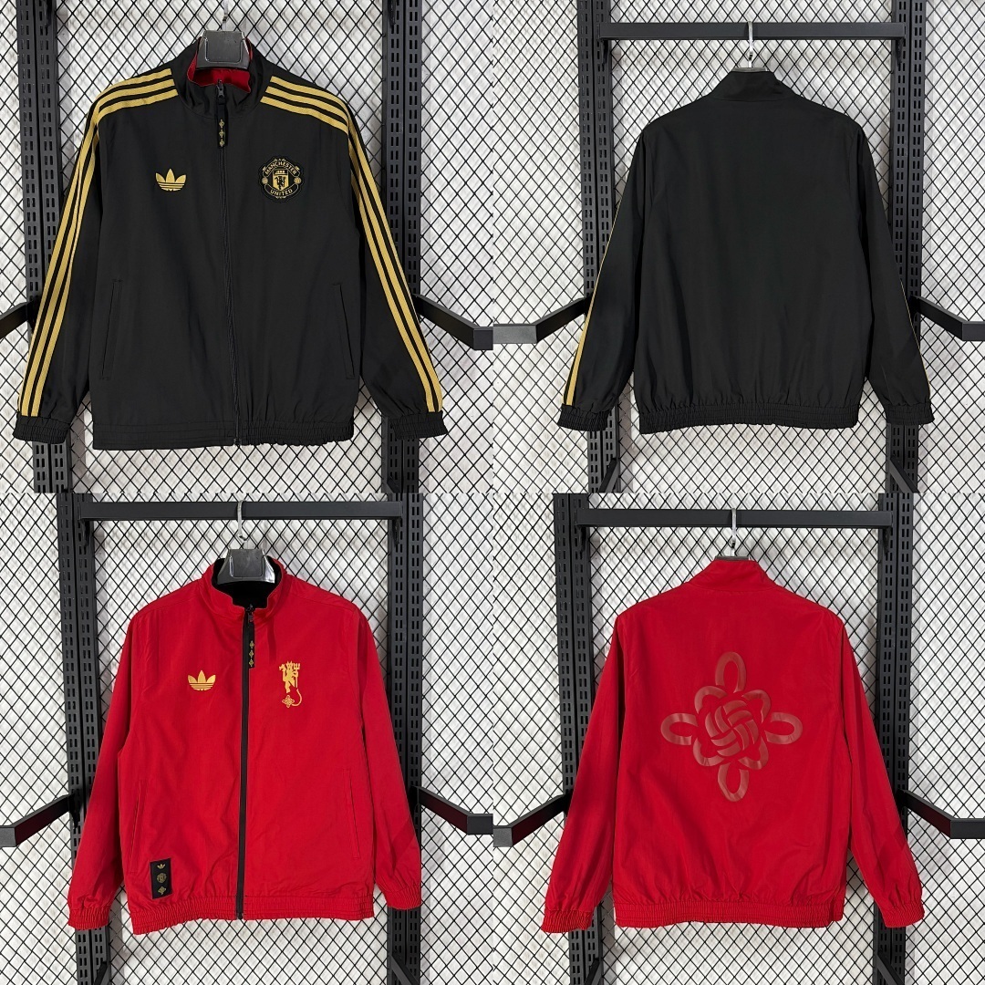 Manchester United Chinese Knot Double-Sides Windbreaker Jacket 2025/26 - sinoshirt