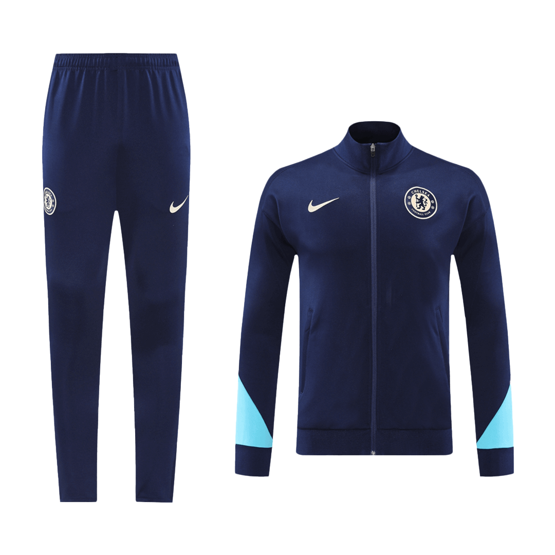 Chelsea Full Zipper Training Kit (Jacket+Pants) Navy 2024/25 - sinoshirt