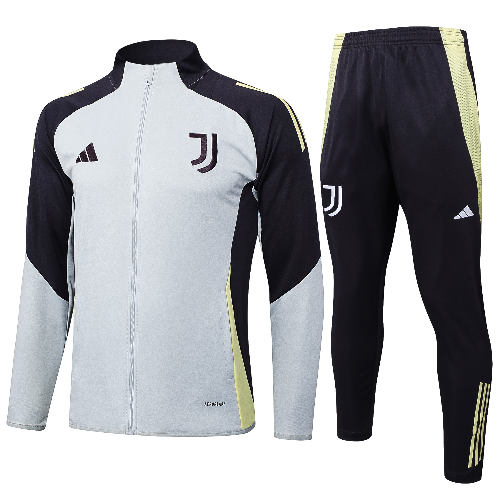 Juventus Training Kit (Jacket+Pants) Light Grey 2025/26 - sinoshirt