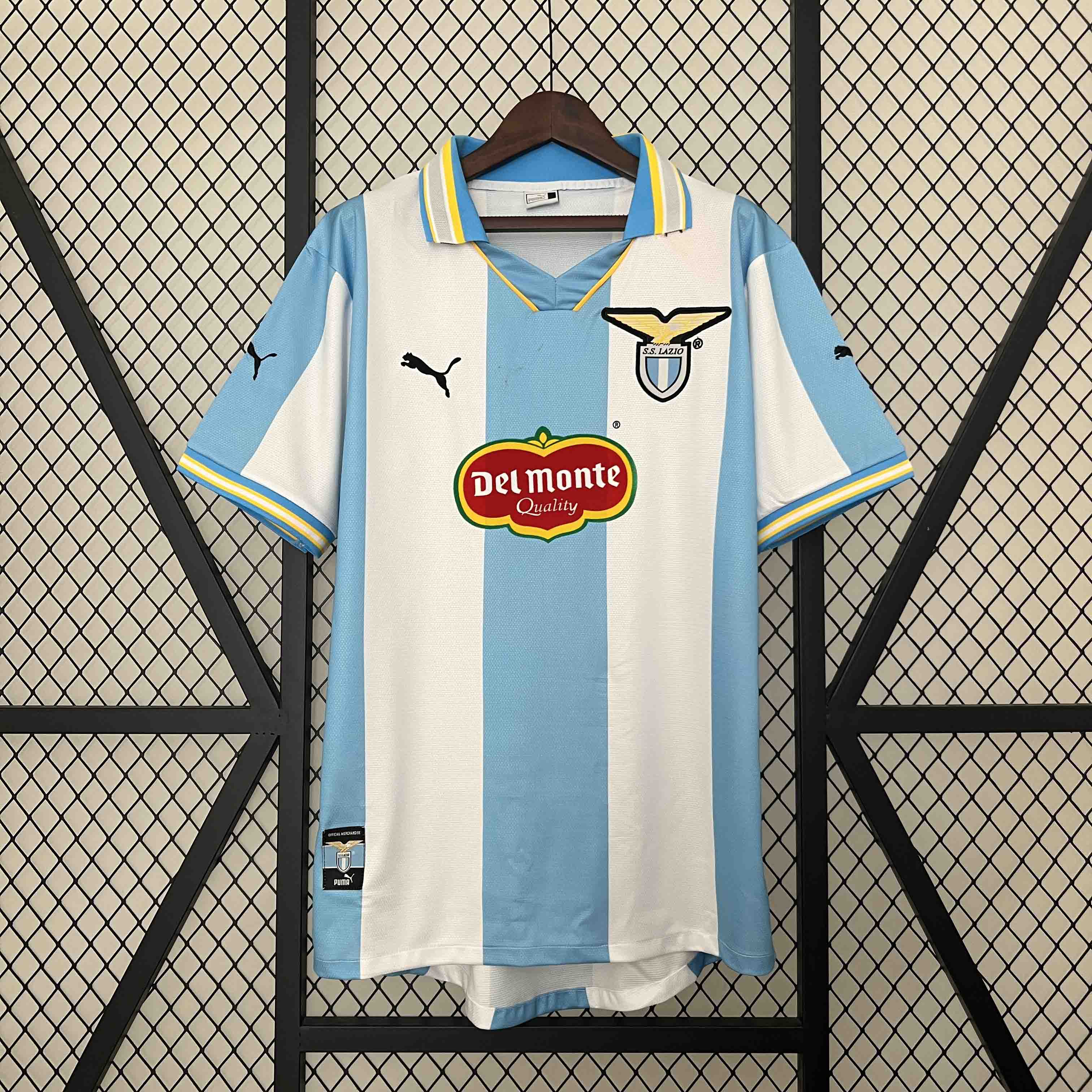Lazio Retro Soccer Jersey Home Custom Shirt 1999-00 - sinoshirt