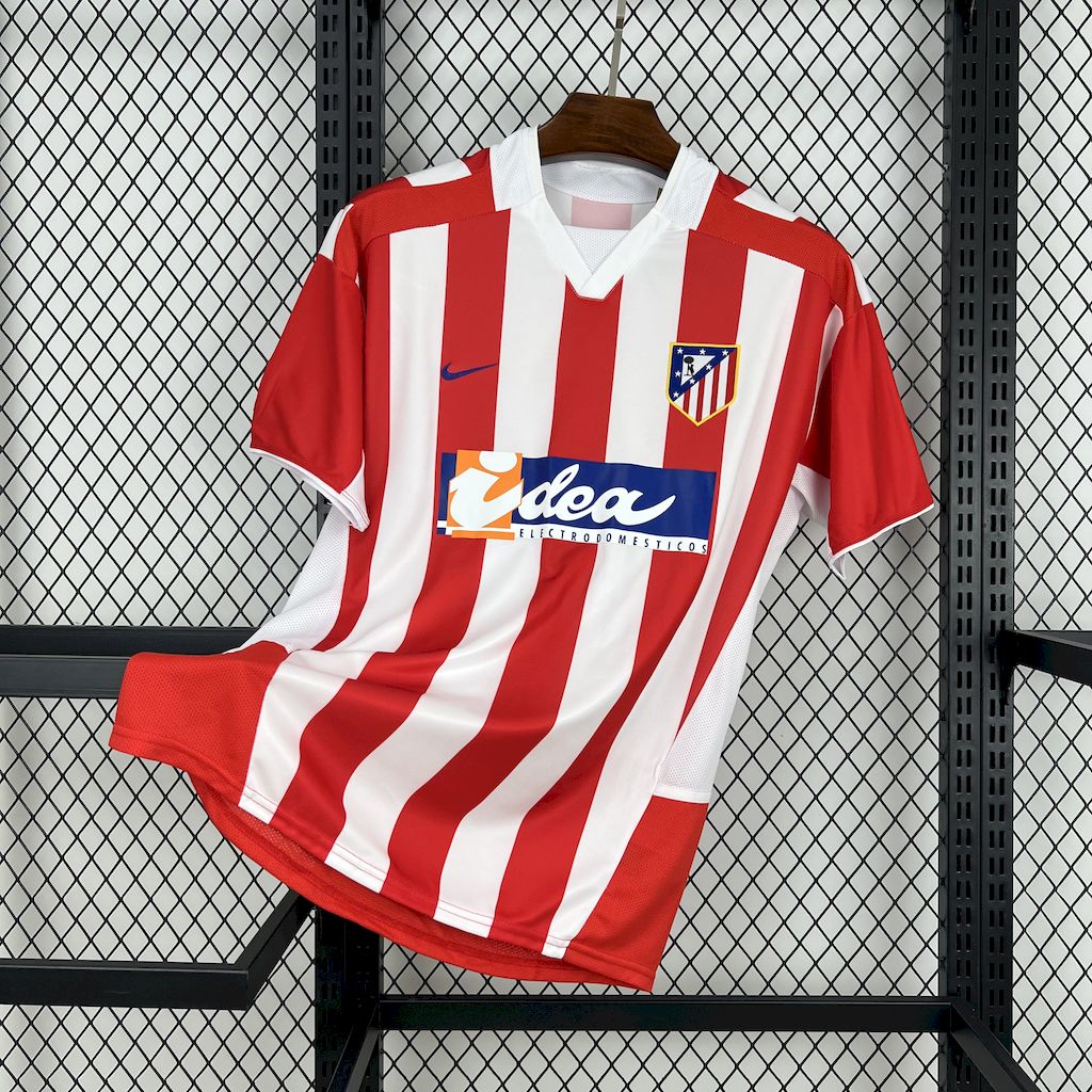 Atletico Madrid Retro Soccer Jersey Home Shirt 2002-03 - sinoshirt