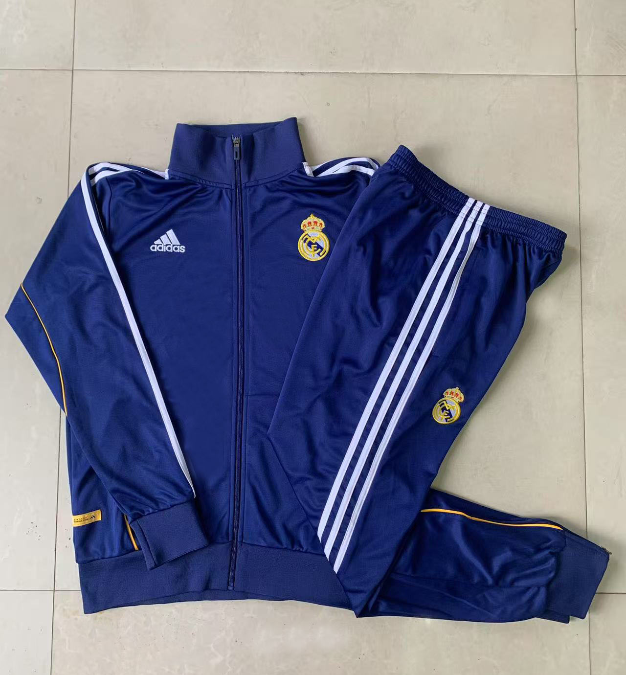 Kids Real Madrid Training Kit (Jacket+Pants) Royalblue 2025/26 - sinoshirt