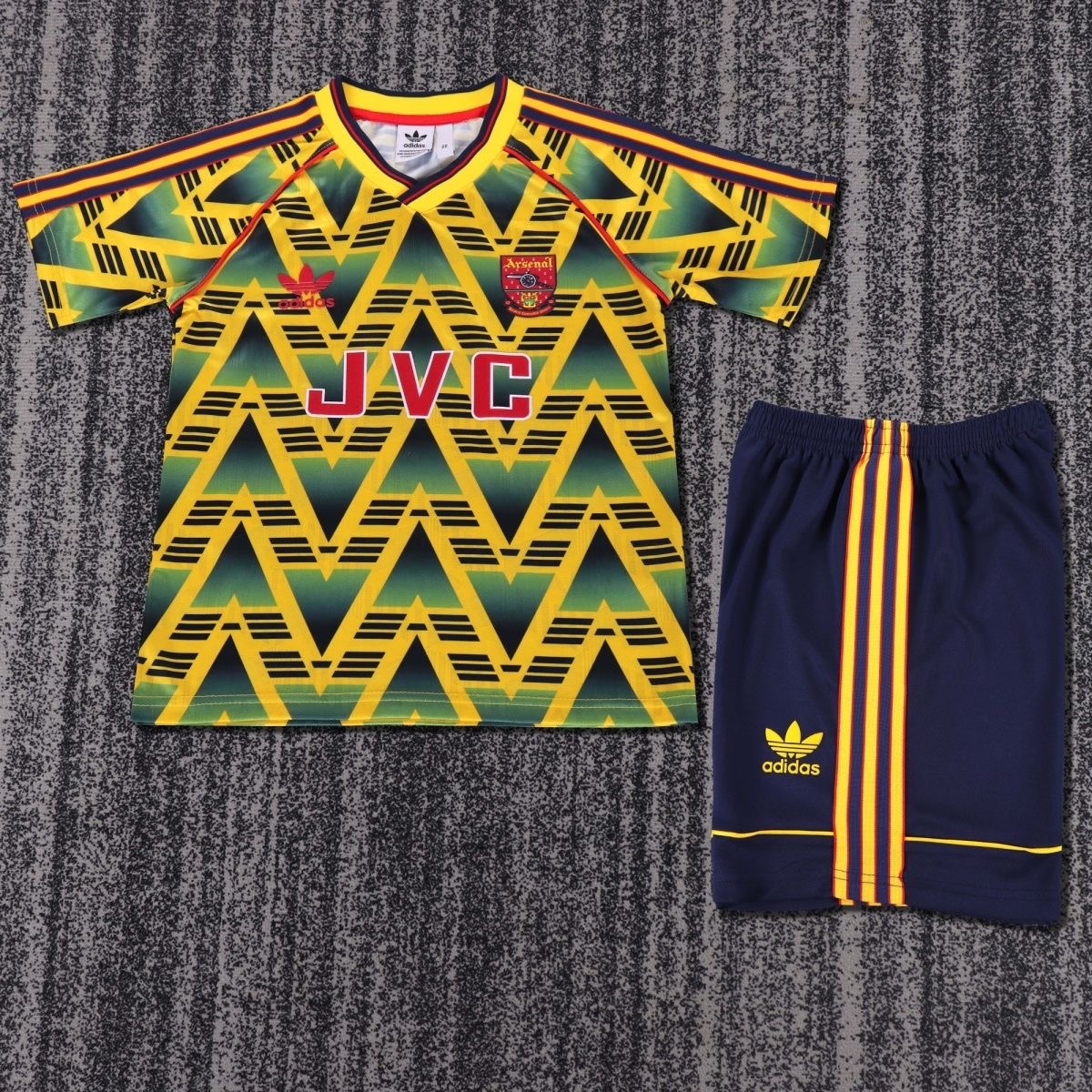 Arsenal Soccer Retro Jersey Away Kids Kit Jersey+Shorts 1991-93 - sinoshirt