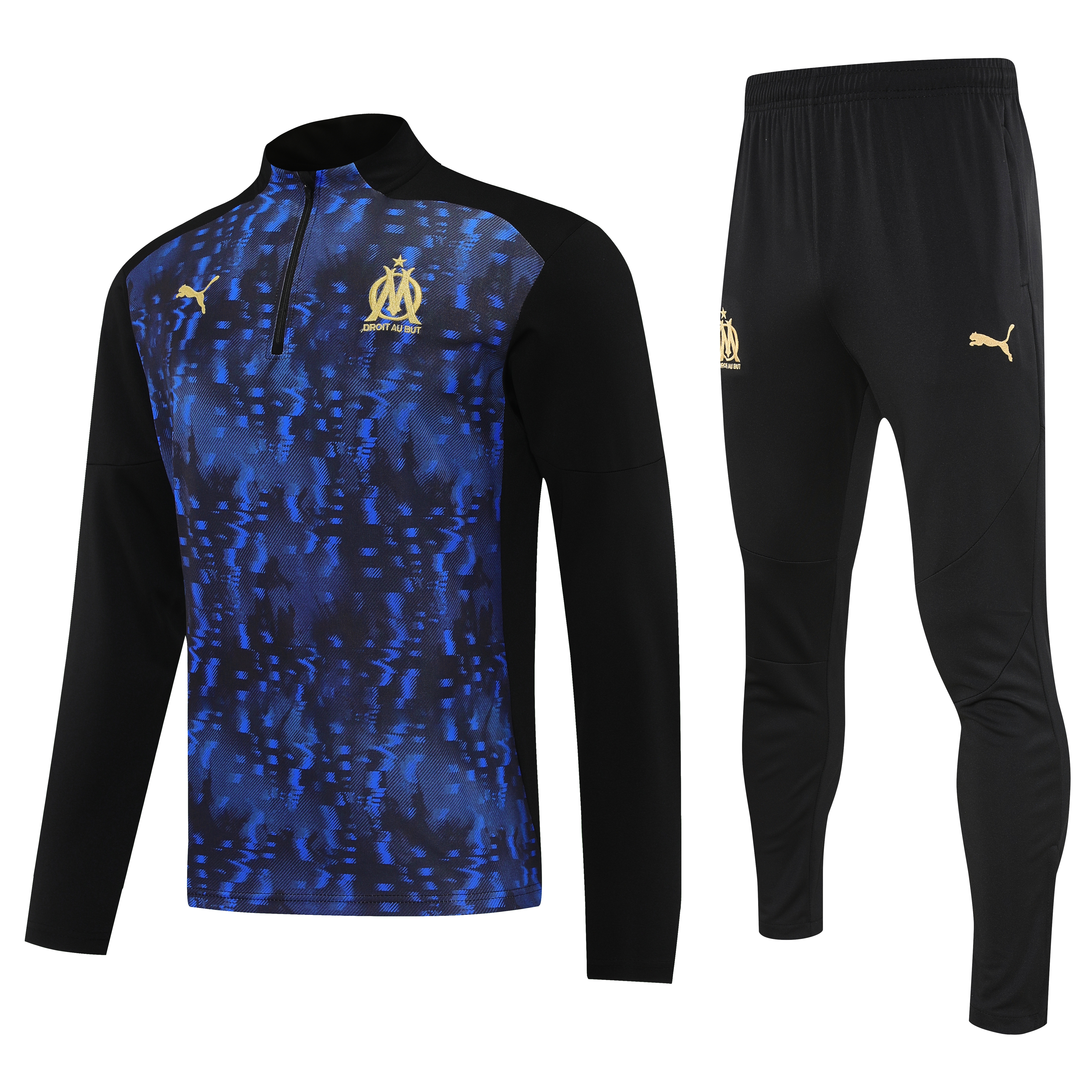 Marseille Authentic Training Kit (Sweatshirt+Pants) 2025/26 - Player Version - sinoshirt