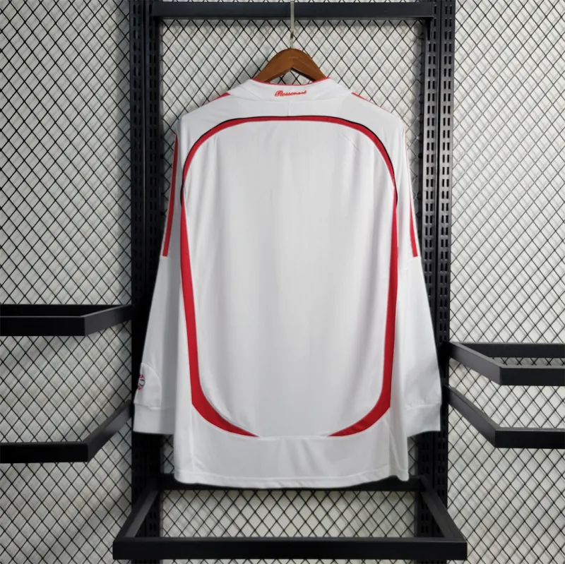 AC Milan Retro Soccer Jersey Away UCL Final Long Sleeve Custom Shirt 2006/07 - sinoshirt