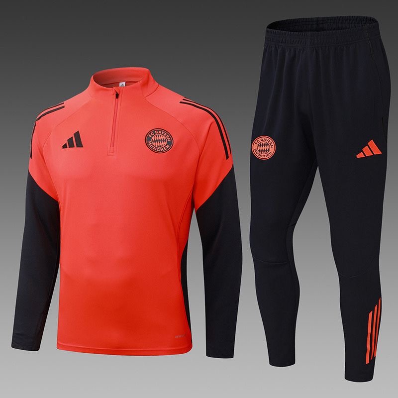 Kids Bayern Munich Training Kit (Sweatshirt+Pants) Orange 2025/26 - sinoshirt