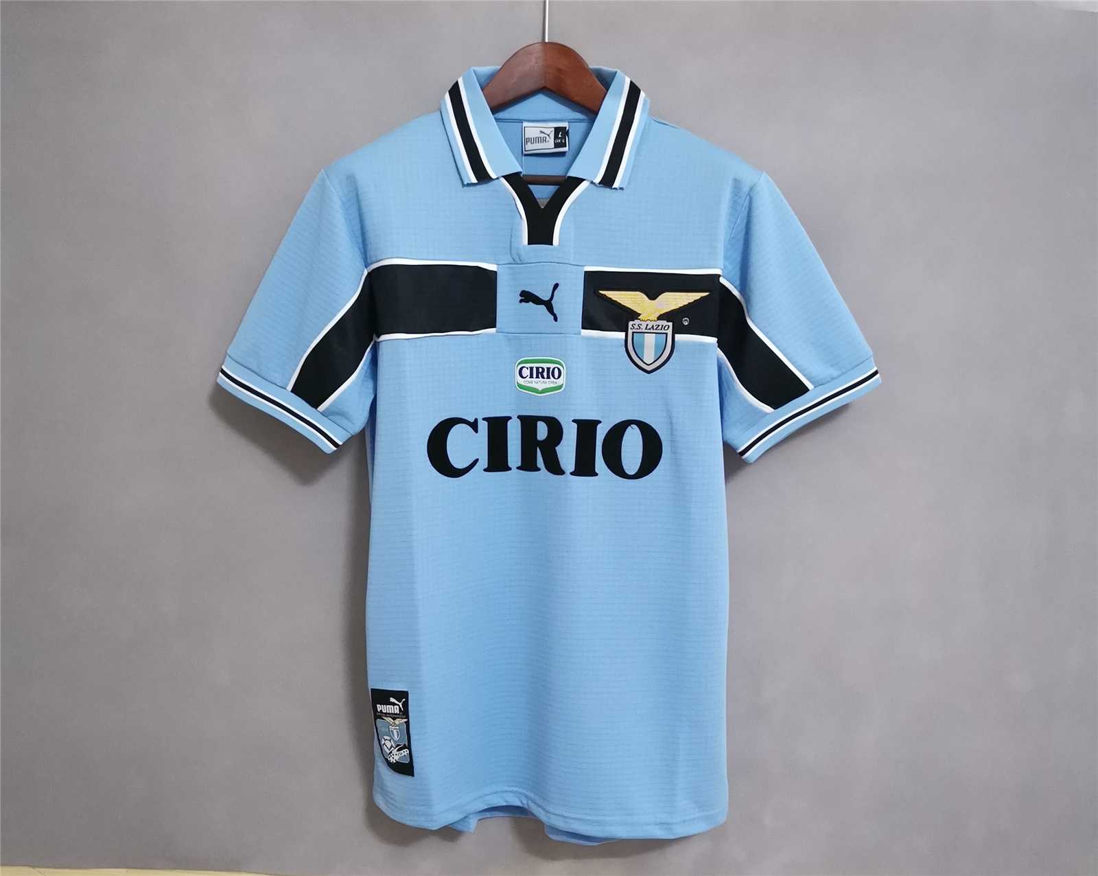 Lazio Retro Soccer Jersey Home Custom Shirt 1998/99 - sinoshirt