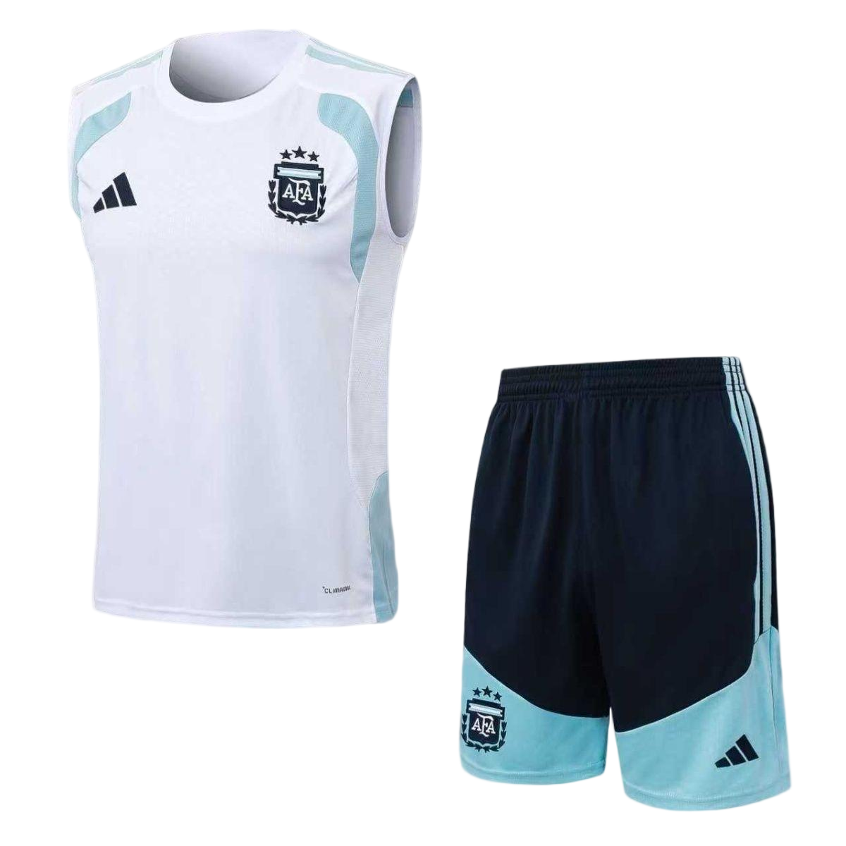 Argentina Sleeveless Training Kit White World Cup 2026 - sinoshirt