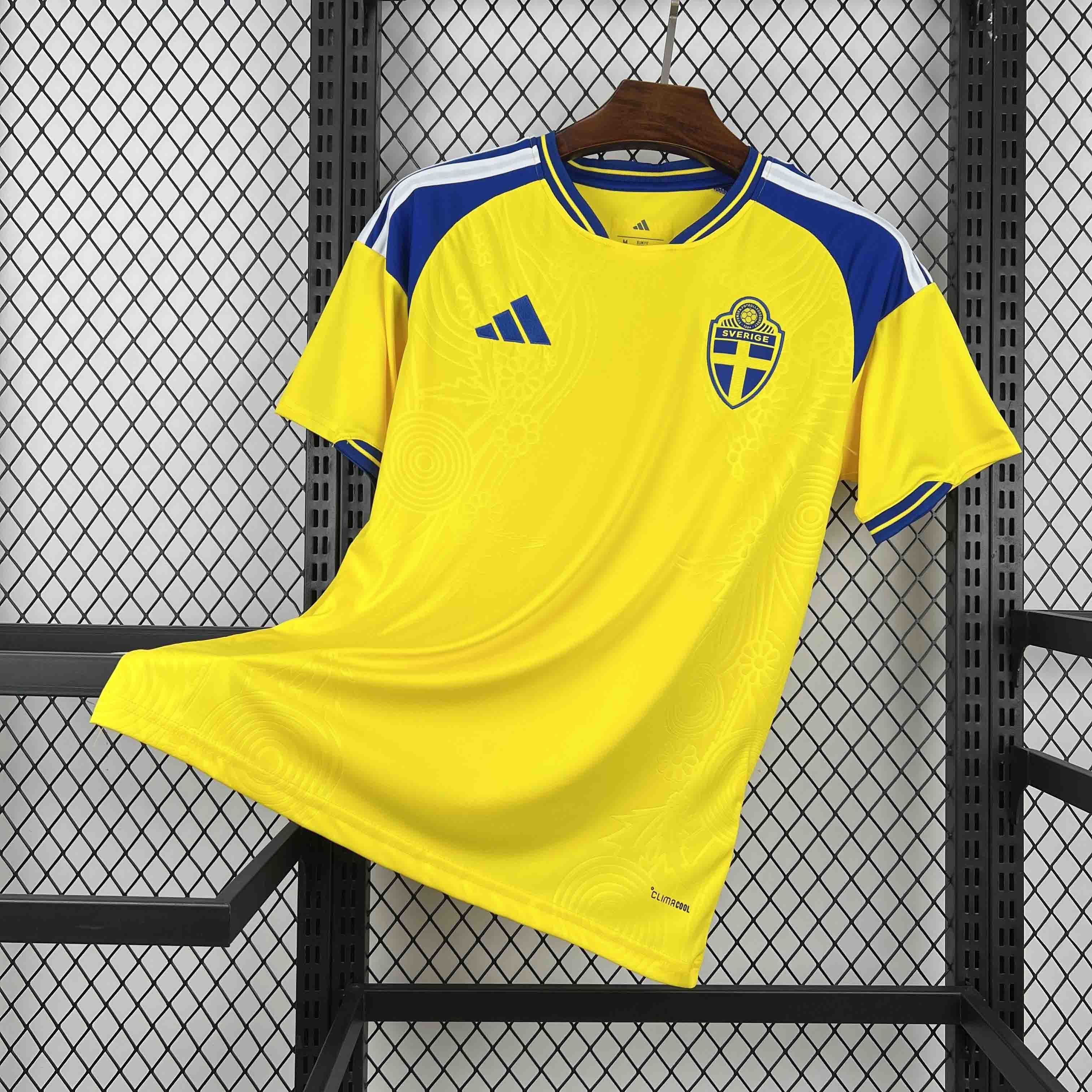 Sweden Football Jersey Home Custom Shirt World Cup 2026 - sinoshirt