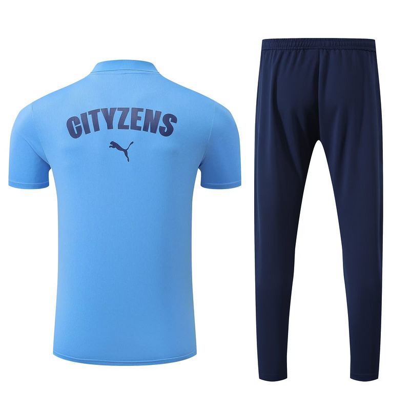 Marseille Training Kit (Polo+Pants) Blue 2025/26 - sinoshirt