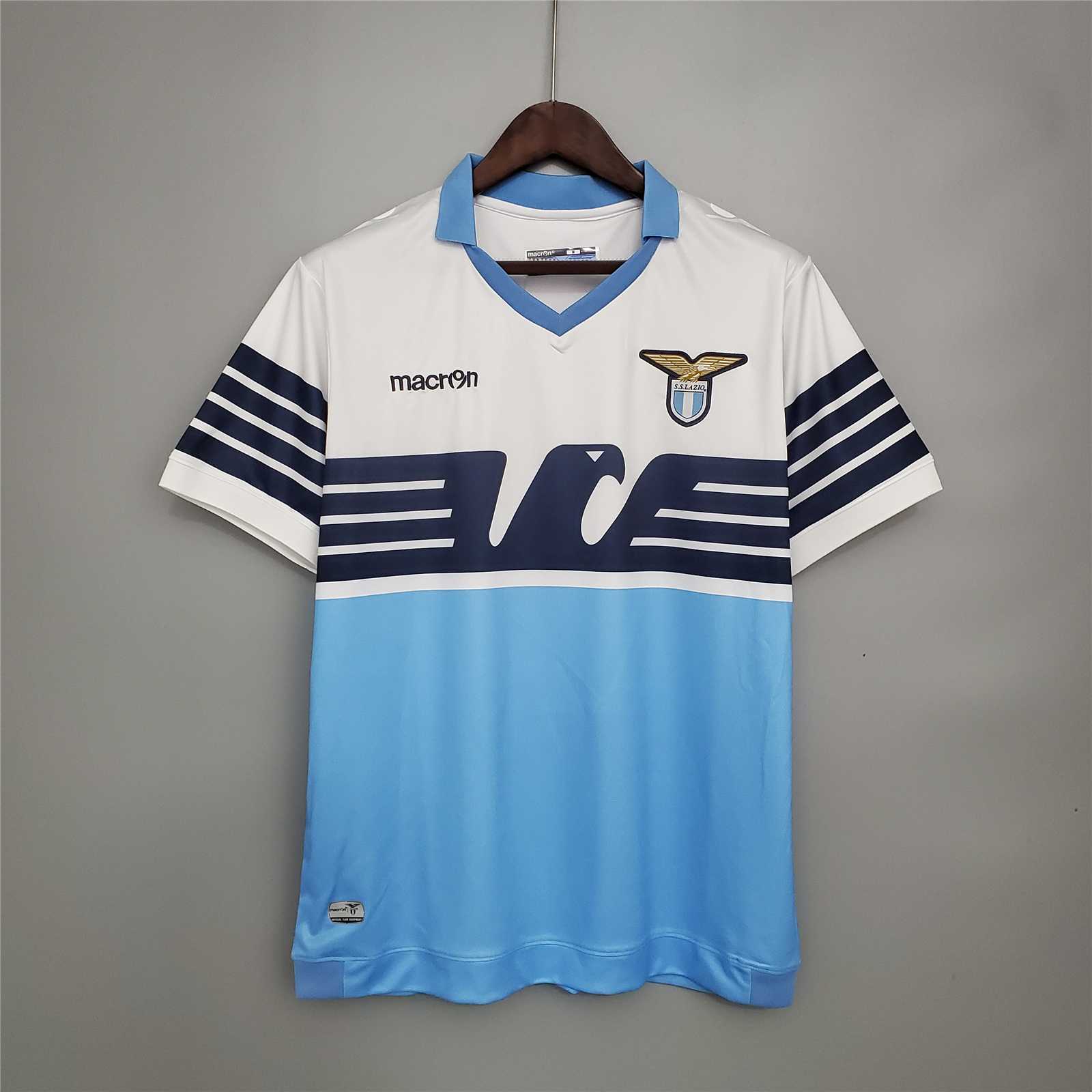 Lazio Retro Soccer Jersey Home Eagle Shirts Macron 115th Anniversary 2015/16 - sinoshirt
