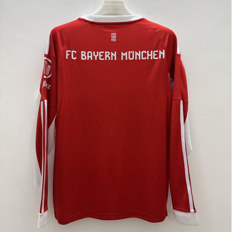Bayern Munich Soccer Jersey Home Long Sleeve Shirt 2025/26 - sinoshirt