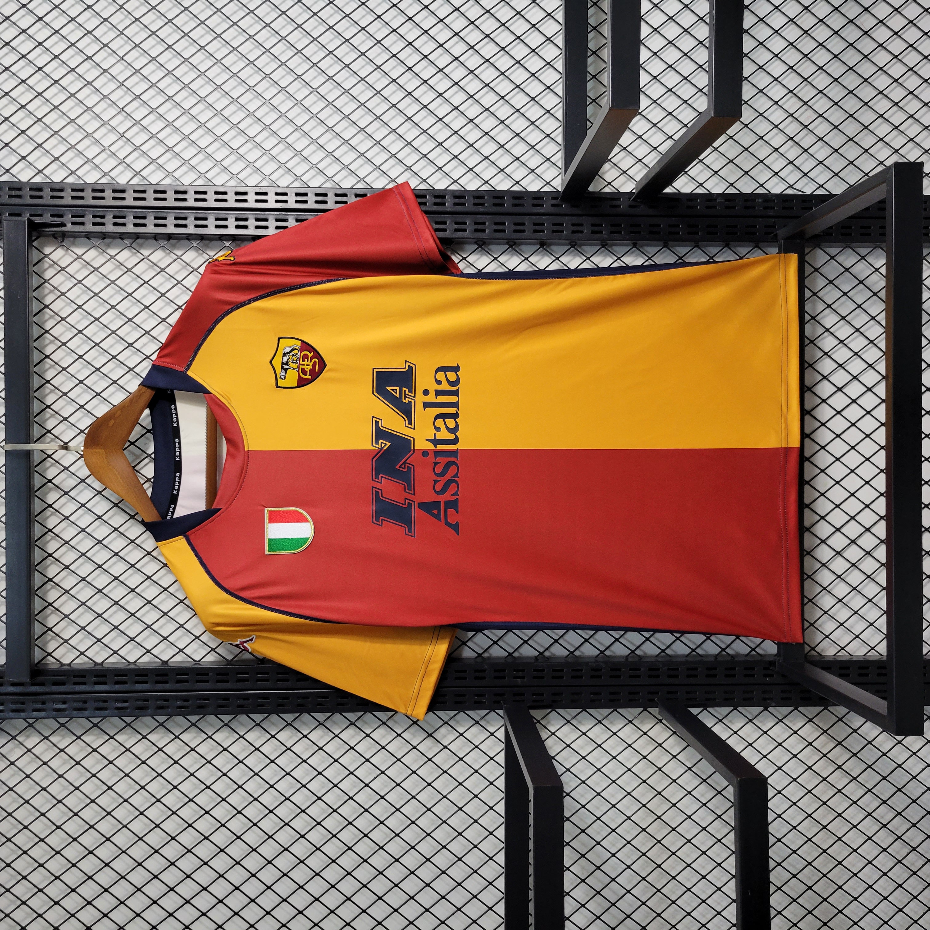 Roma Retro Soccer Jersey Home Custom Shirt 2001/02 - sinoshirt