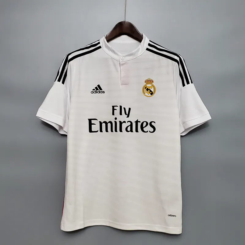 Real Madrid Retro Jersey Home Custom Soccer Shirt 2014/15 - sinoshirt