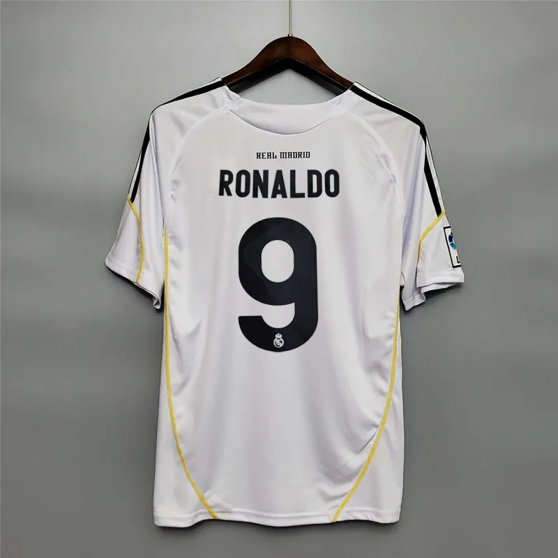 Ronaldo #9 Real Madrid Retro Jersey Home Soccer Shirt 2009/10 - sinoshirt