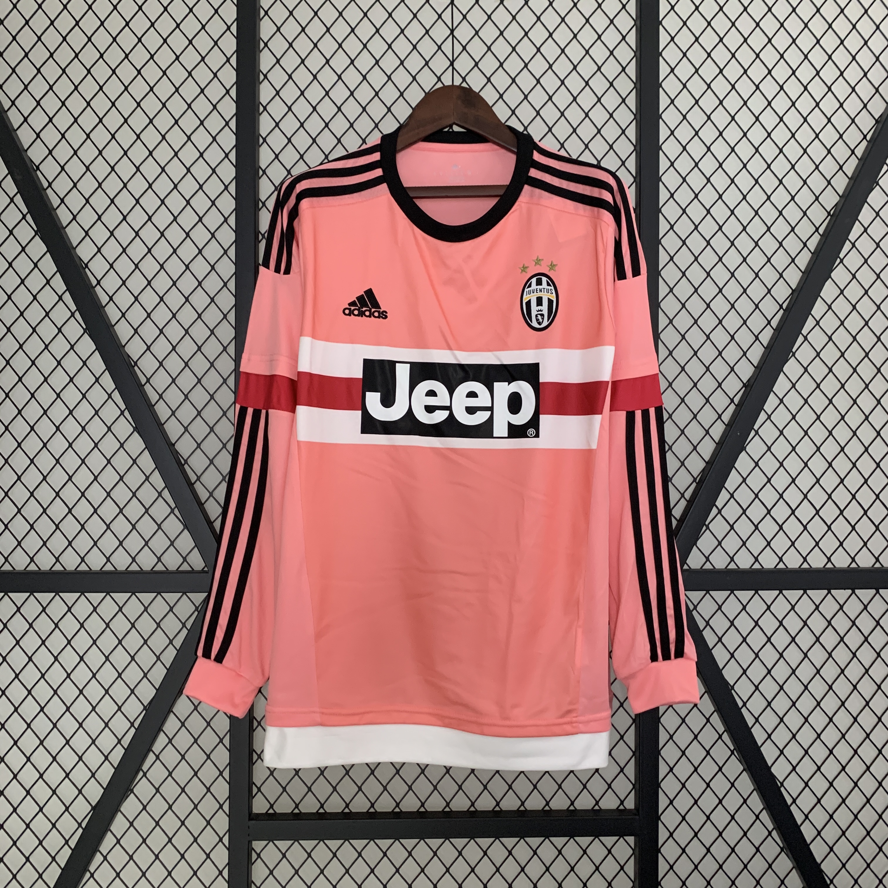 Juventus Retro Soccer Jersey Away Long Sleeve Custom Shirt 2015-16 - sinoshirt
