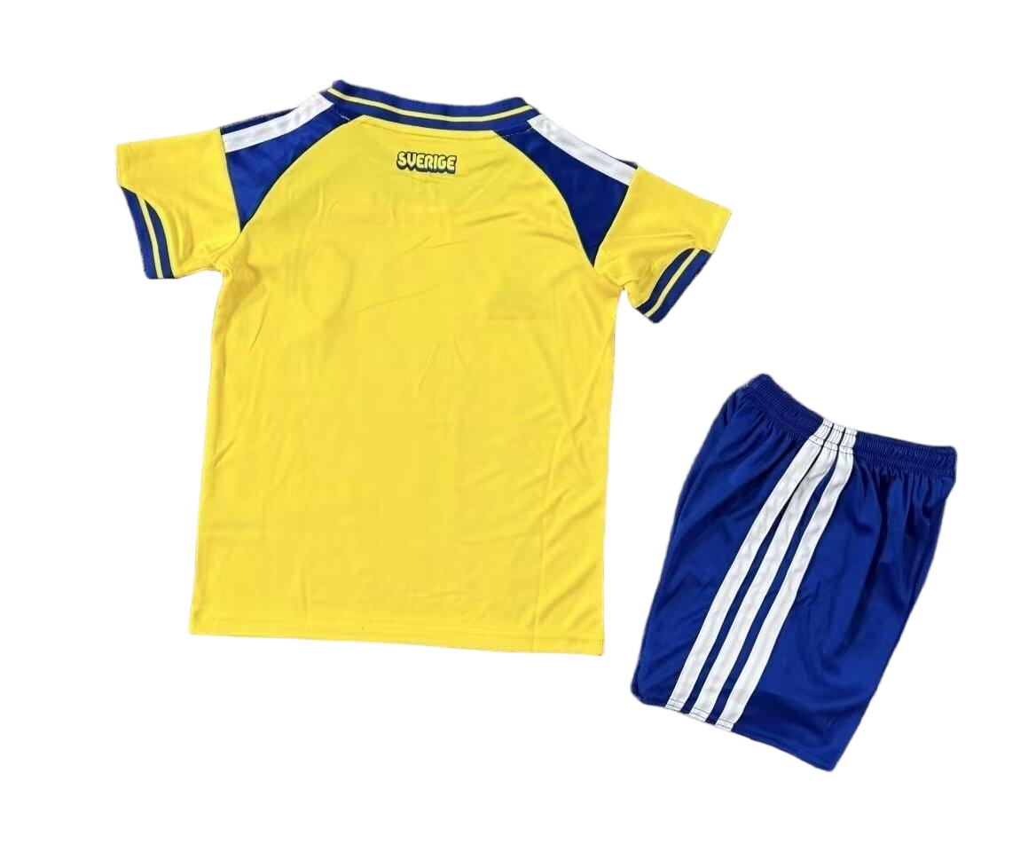 Sweden Football Jersey Home Kids Kit Jersey+Shorts World Cup 2026 - sinoshirt