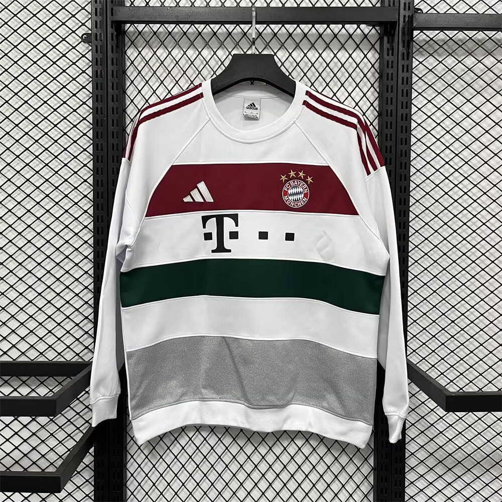 Bayern Munich Training Kit Causal Sweatshirt White 2025/26 - sinoshirt