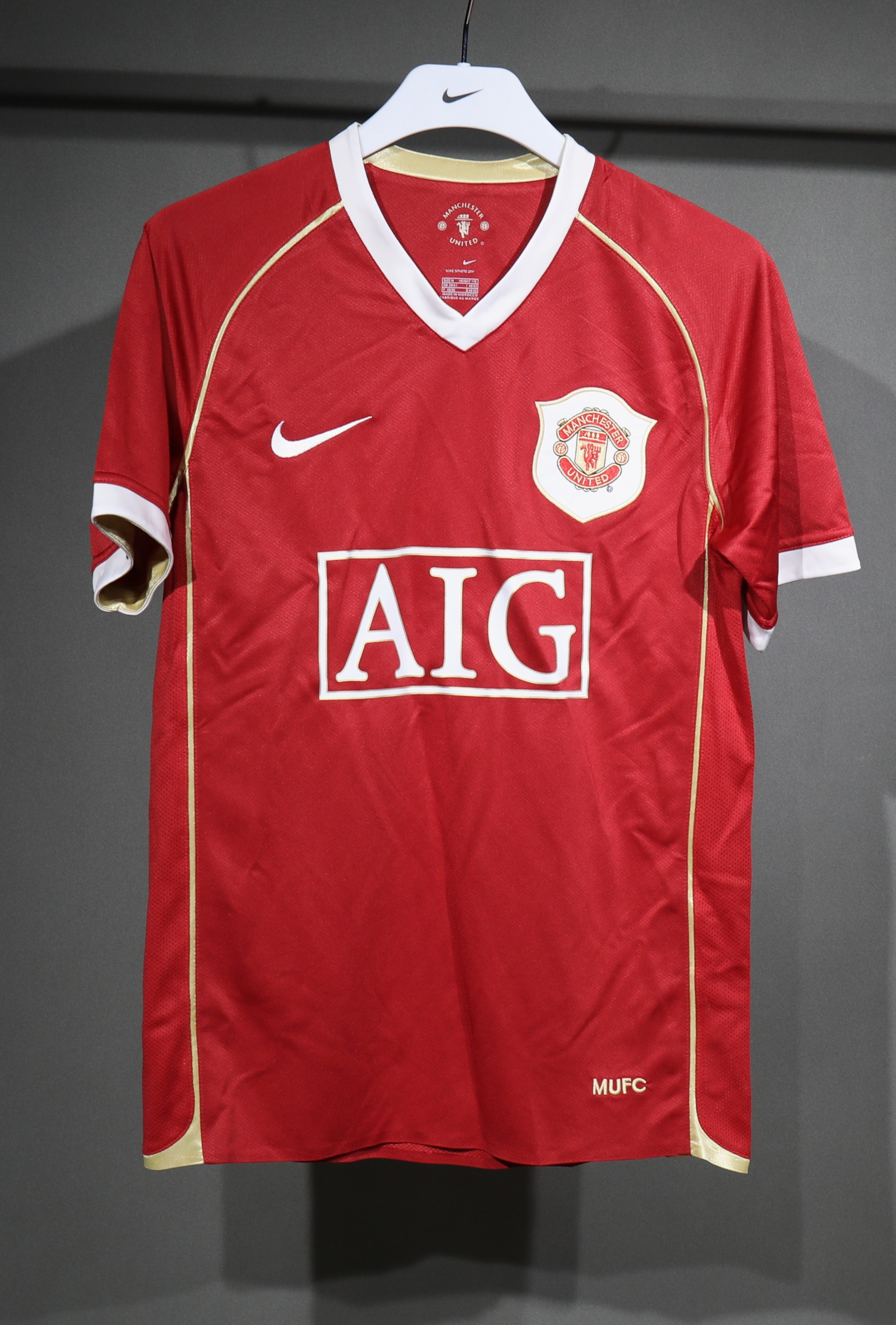 Manchester United Retro Authentic Home Football Jersey Shirt 2006/07 - sinoshirt
