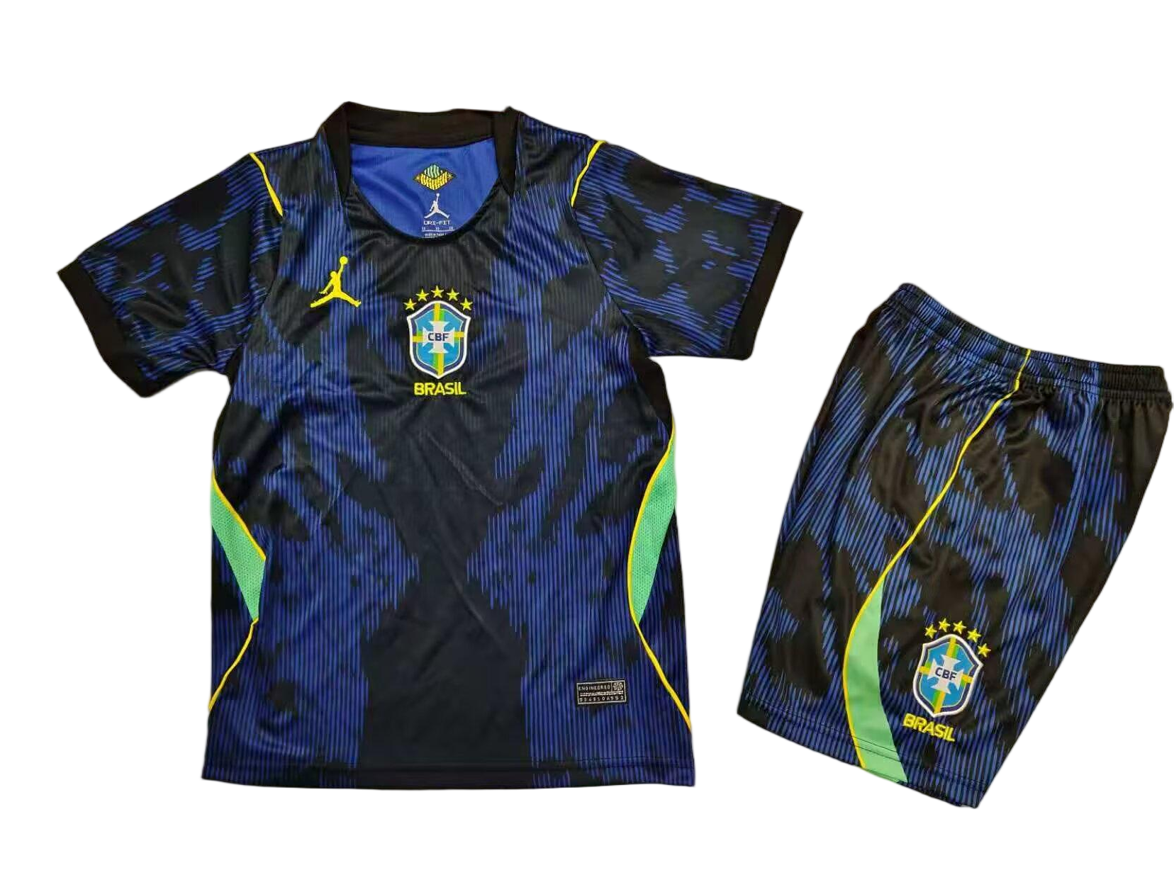 Brazil Soccer Jersey Away Kids Kit Jersey+Shorts World Cup 2026 - sinoshirt