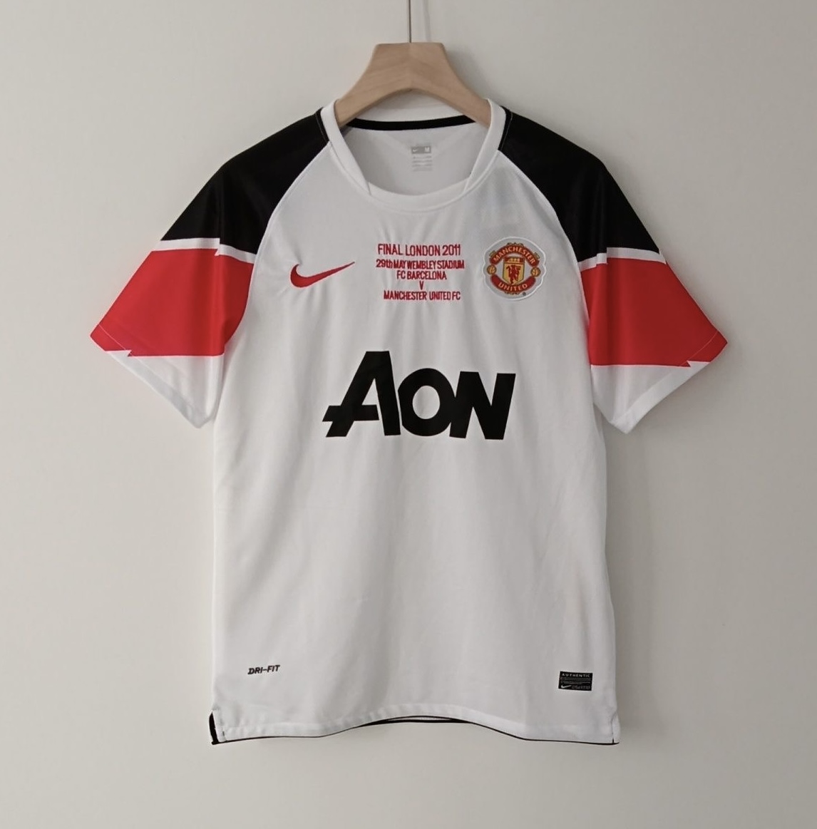 Manchester United Retro Third Away Football Jersey Shirt 2010/11 - Champions League Final - sinoshirt