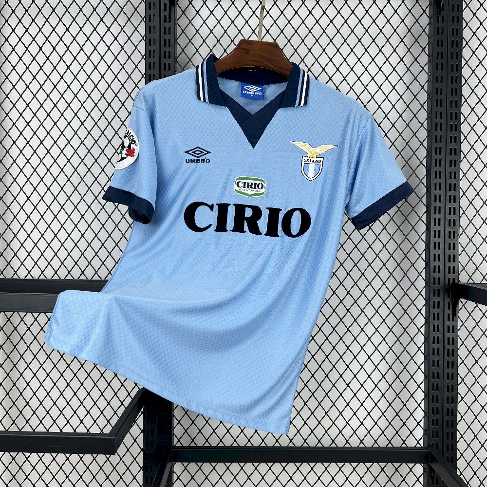 Lazio Retro Soccer Jersey Home Custom Shirt 1996-97 - sinoshirt