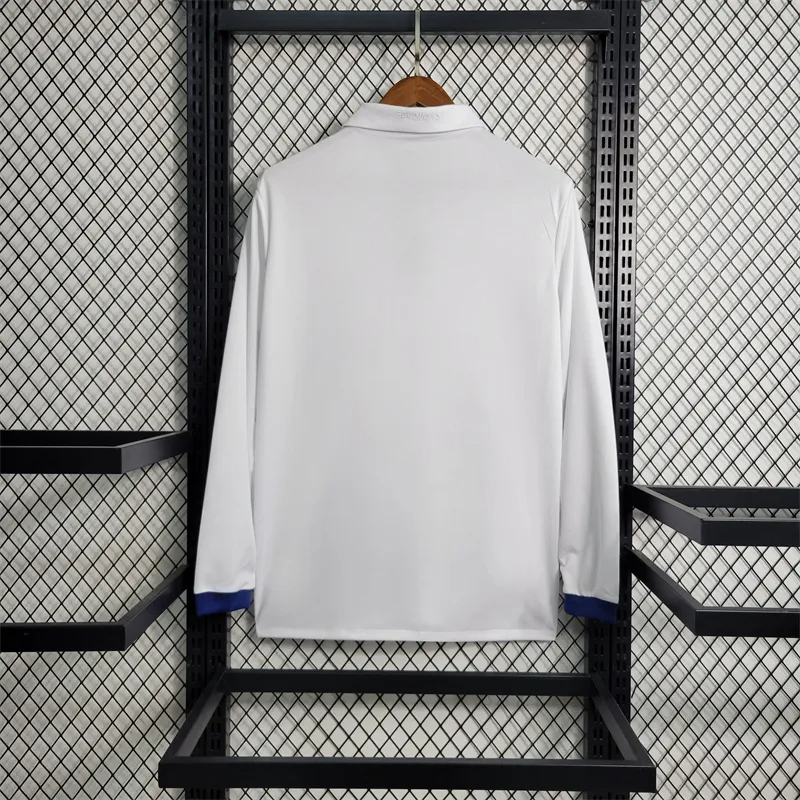 Real Madrid Retro Jersey Home Long Sleeve Soccer Shirt 2016/17 - sinoshirt